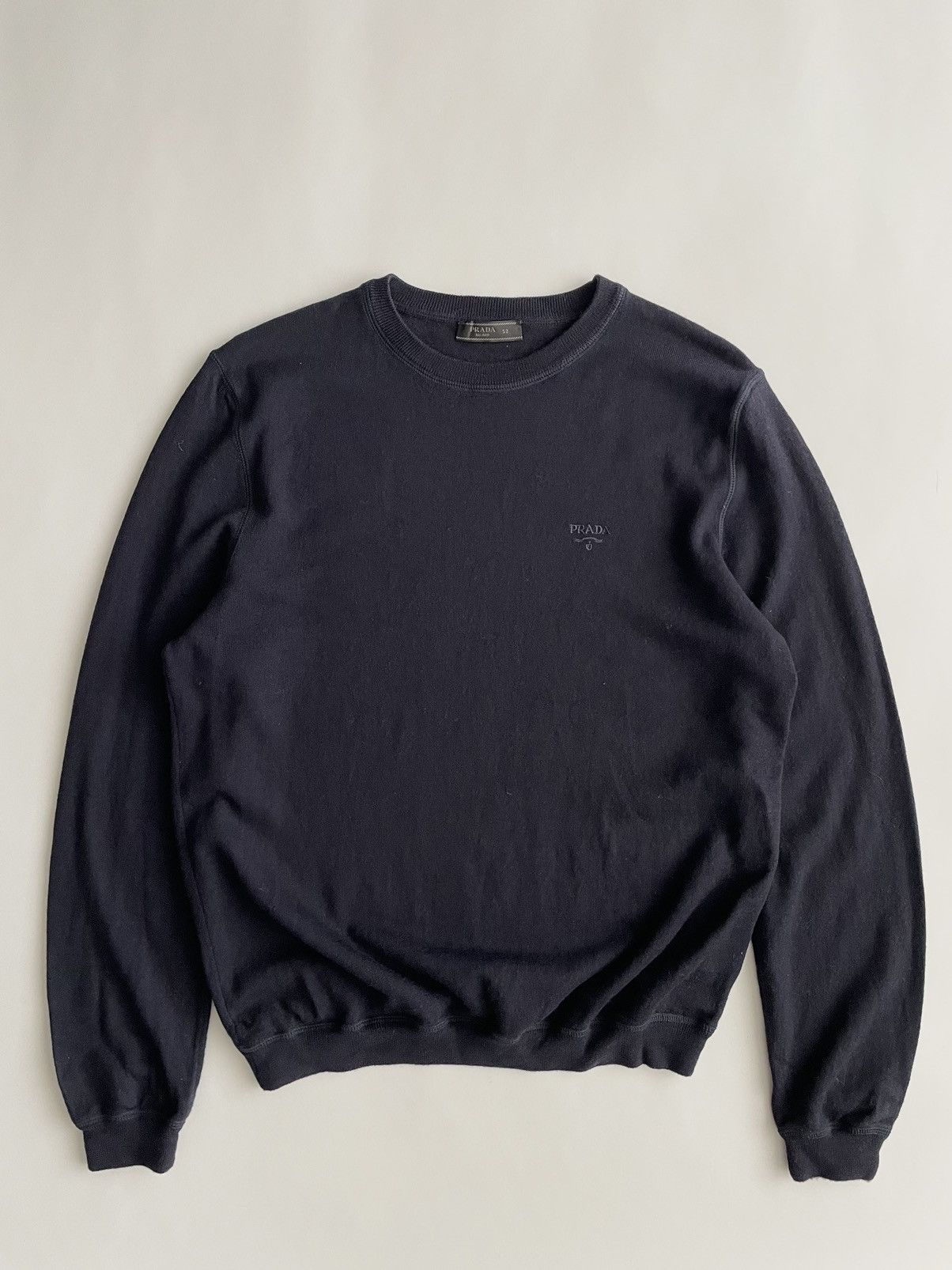 Prada Prada Chest Logo Wool Sweater Size US L / EU 52-54 / 3 - 1 Thumbnail