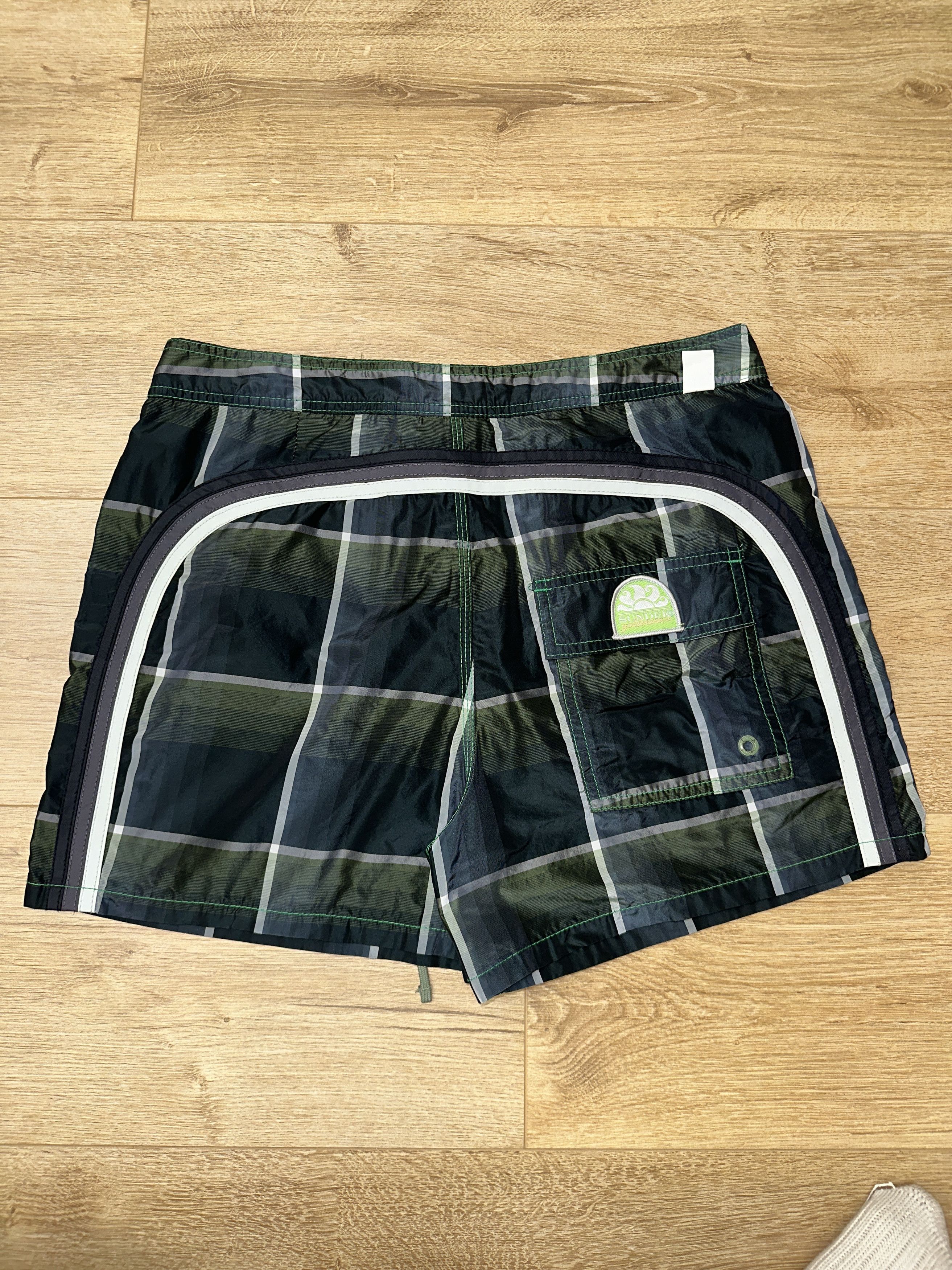 Sundek Sundek 30 Goldenwave Swim Shorts Plaid Check Rainbow Size 30 Size US 30 / EU 46 - 4 Thumbnail
