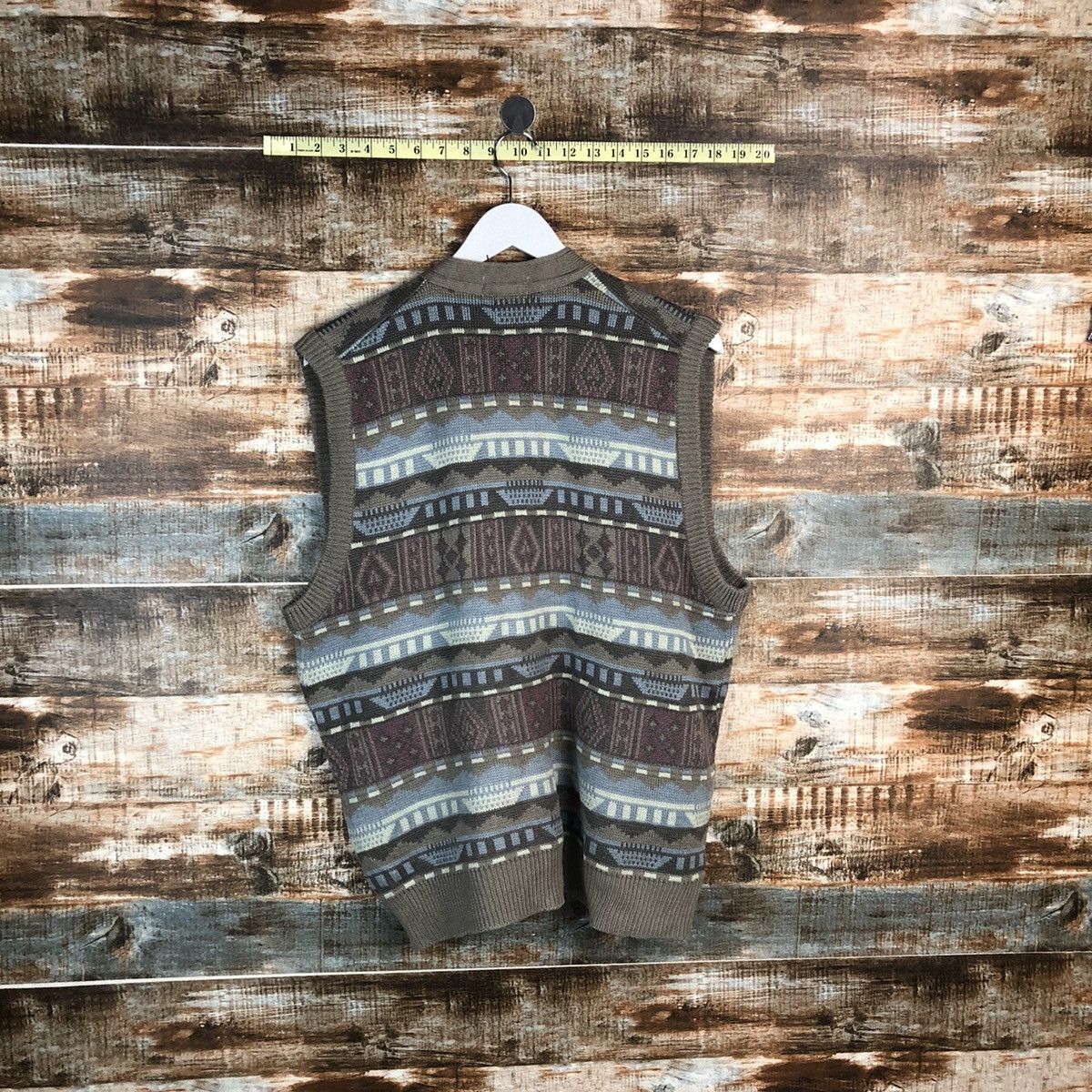Homespun Knitwear × Japanese Brand Gccoto vintage japan Grey Vest Knitwear #A1764 Size US L / EU 52-54 / 3 - 10 Thumbnail
