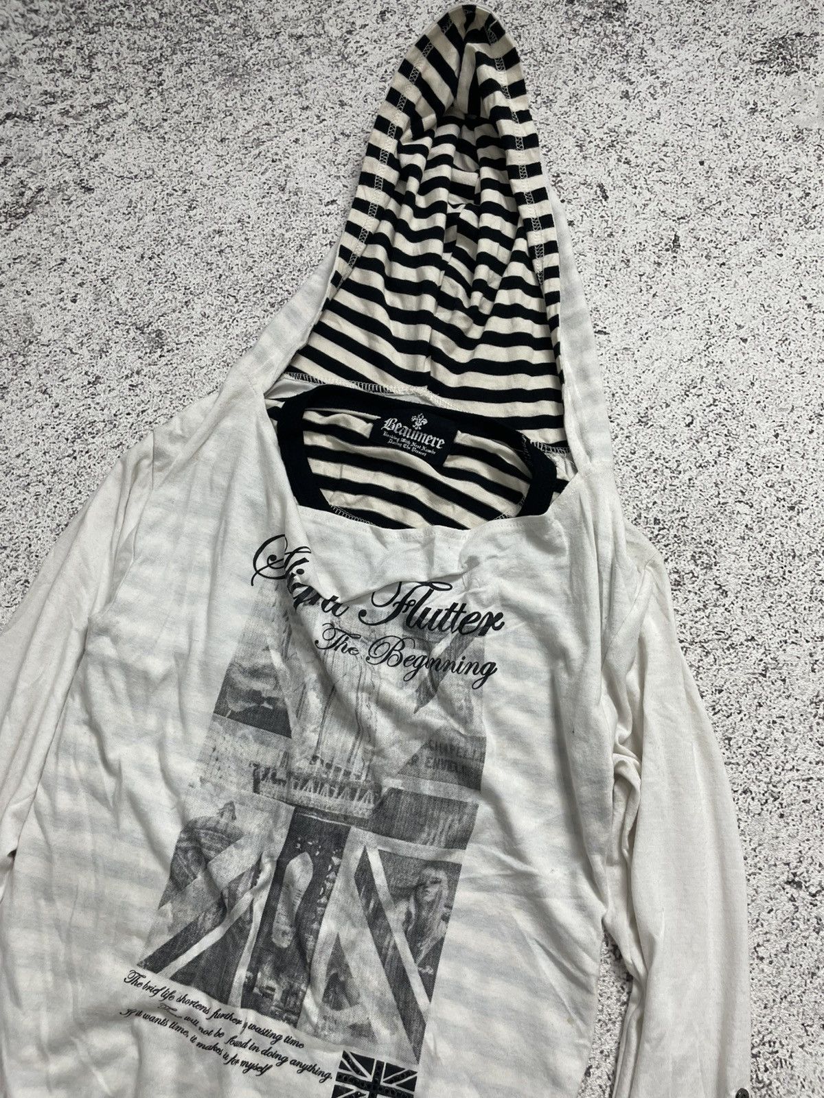 Beauty Beast 2000s Beaumere - Vkei Long Sleeve Gothic Poem Tshirt Size S / US 4 / IT 40 - 3 Thumbnail