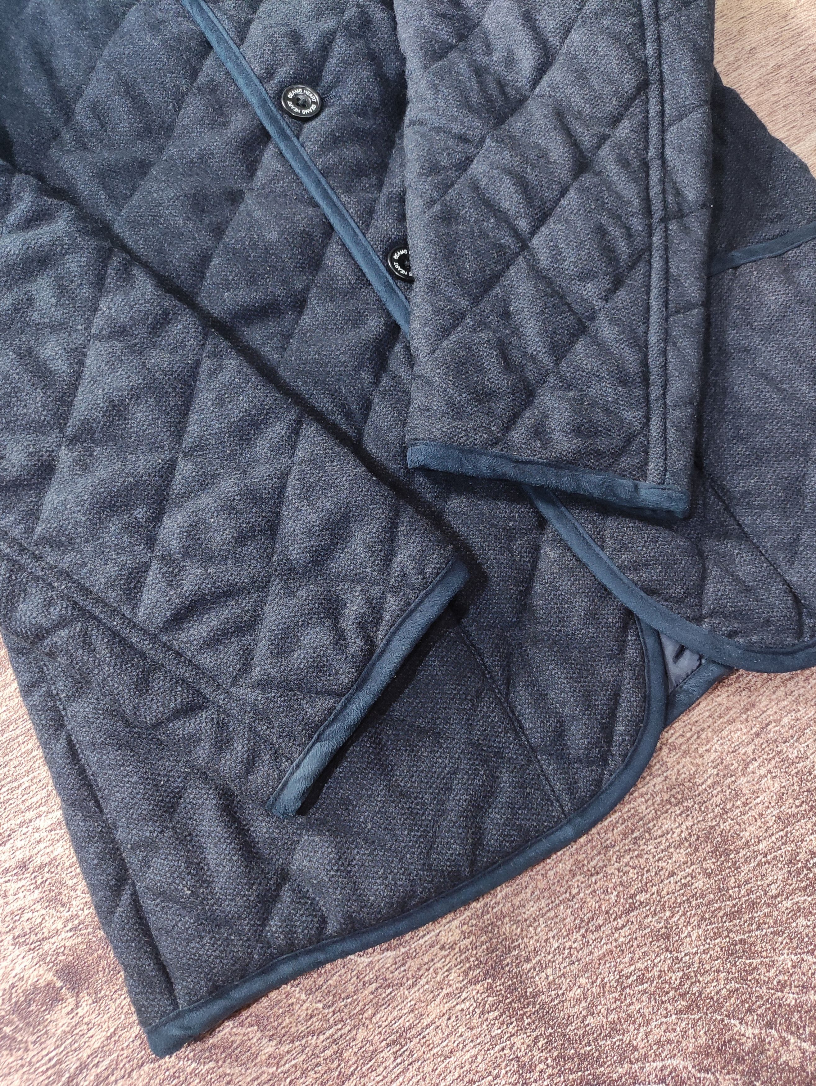 Beams Plus × Japanese Brand BEAMS HEART QUILTED JACKET Size US L / EU 52-54 / 3 - 4 Thumbnail