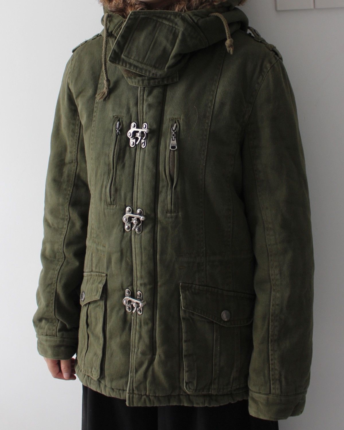 In The Attic 2000S IN THE ATTIC FUR HOOD PARKA JACKET Size US M / EU 48-50 / 2 - 4 Thumbnail