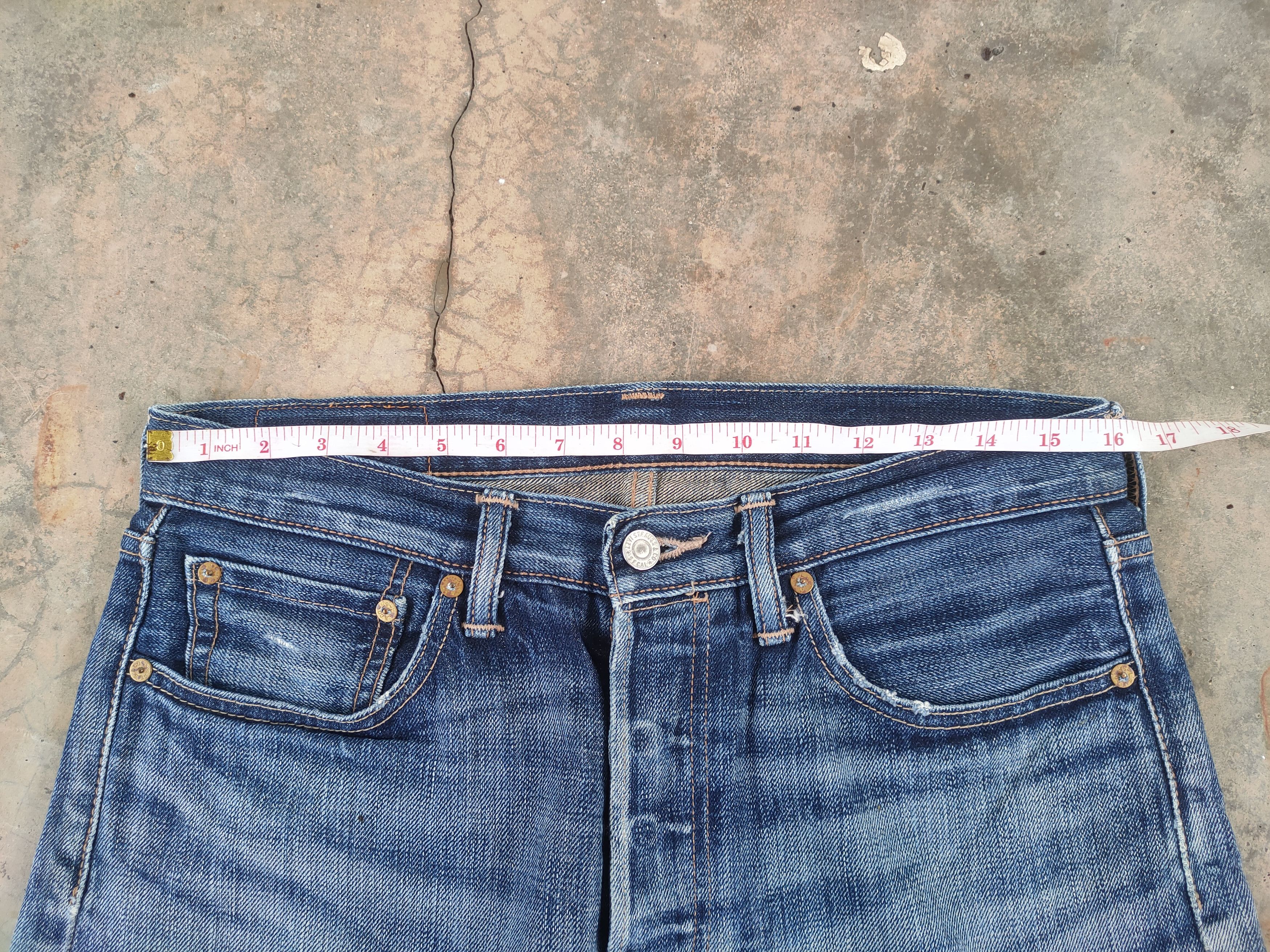 Levi's W32 LEVI'S 501 FADED DISTRESSED JEAN PANTS Size US 32 / EU 48 - 8 Thumbnail