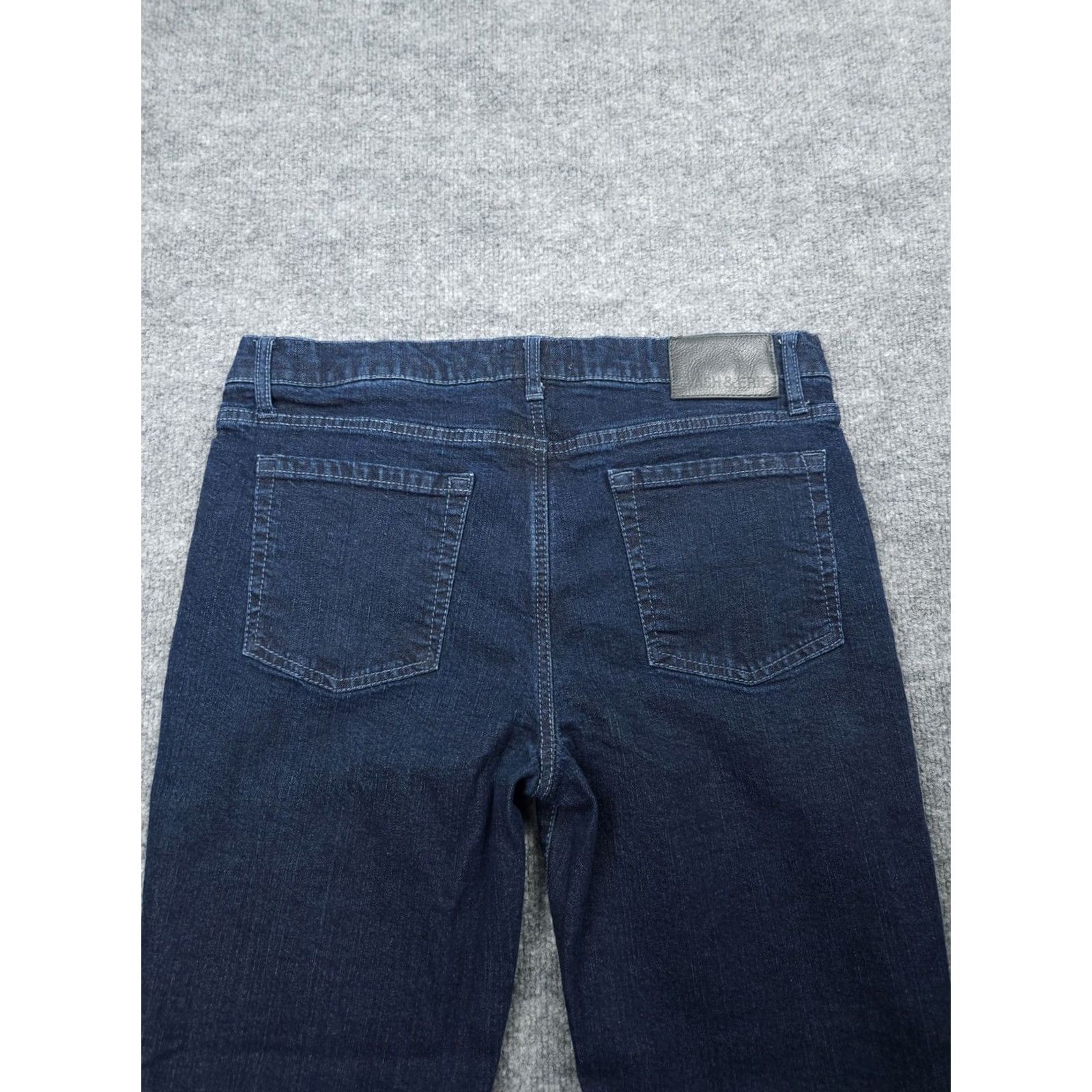 ASH ASH & ERIE Jeans Men 34 x 28 Blue Denim Stretch Slim 5-Pocket Straight Inseam 28 Regular Size 32 Blue Denim Stretch Jeans Size US 32 / EU 48 - 4 Thumbnail