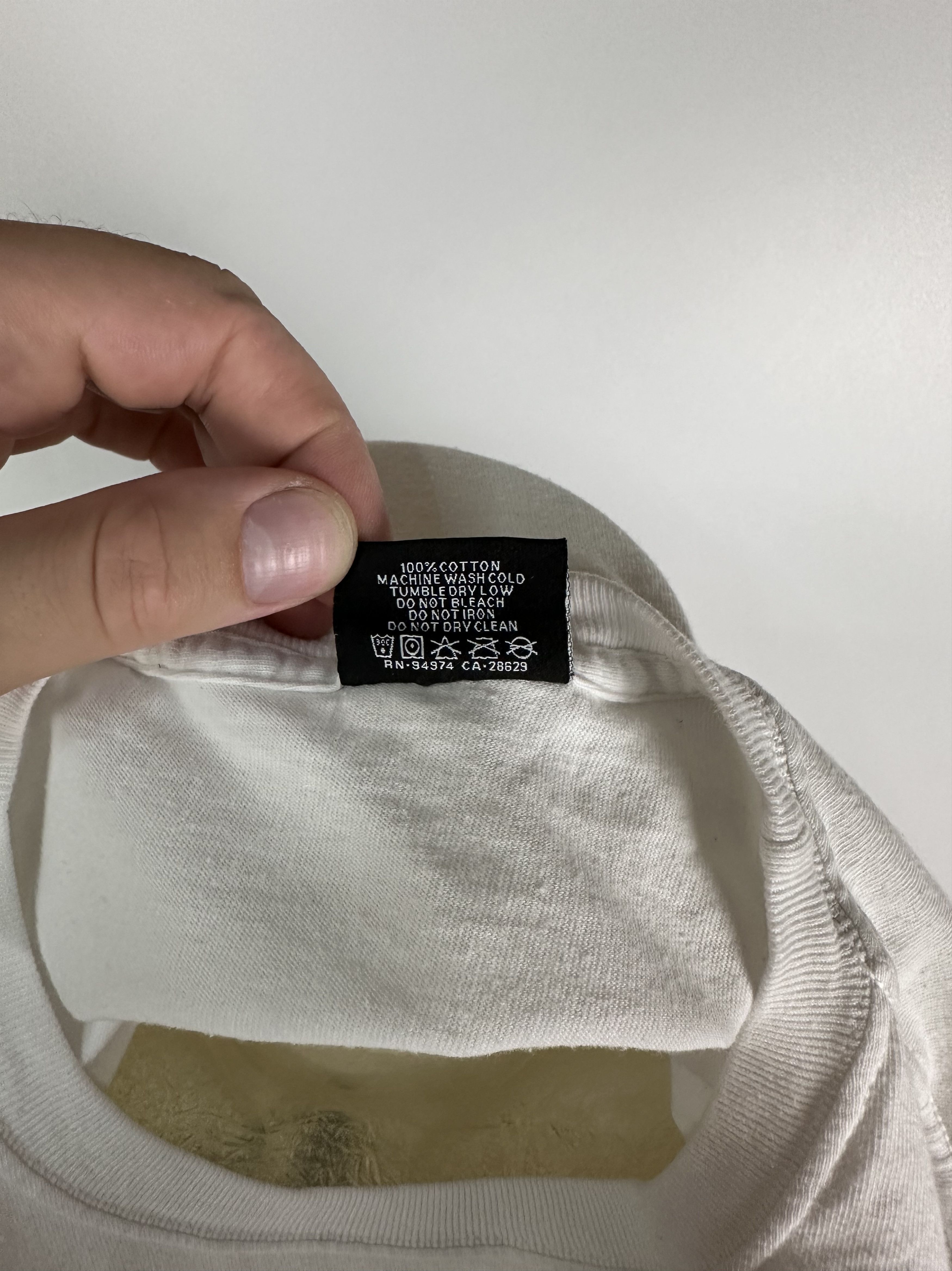 Stussy × Vintage Stussy Top Form Design Tee Shirt White Short Sleeve Size M Size US M / EU 48-50 / 2 - 10 Thumbnail