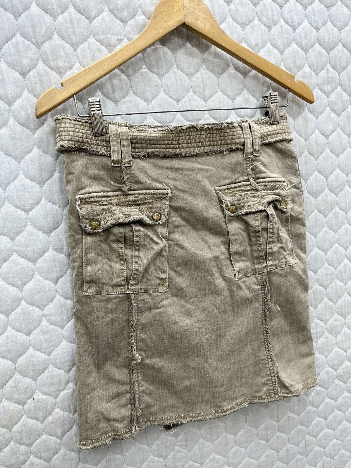 Japanese Brand 🔥🔥🔥ARCHIVE FLAMINGGO WRAP BELT SKIRTS Size 29" - 6 Thumbnail