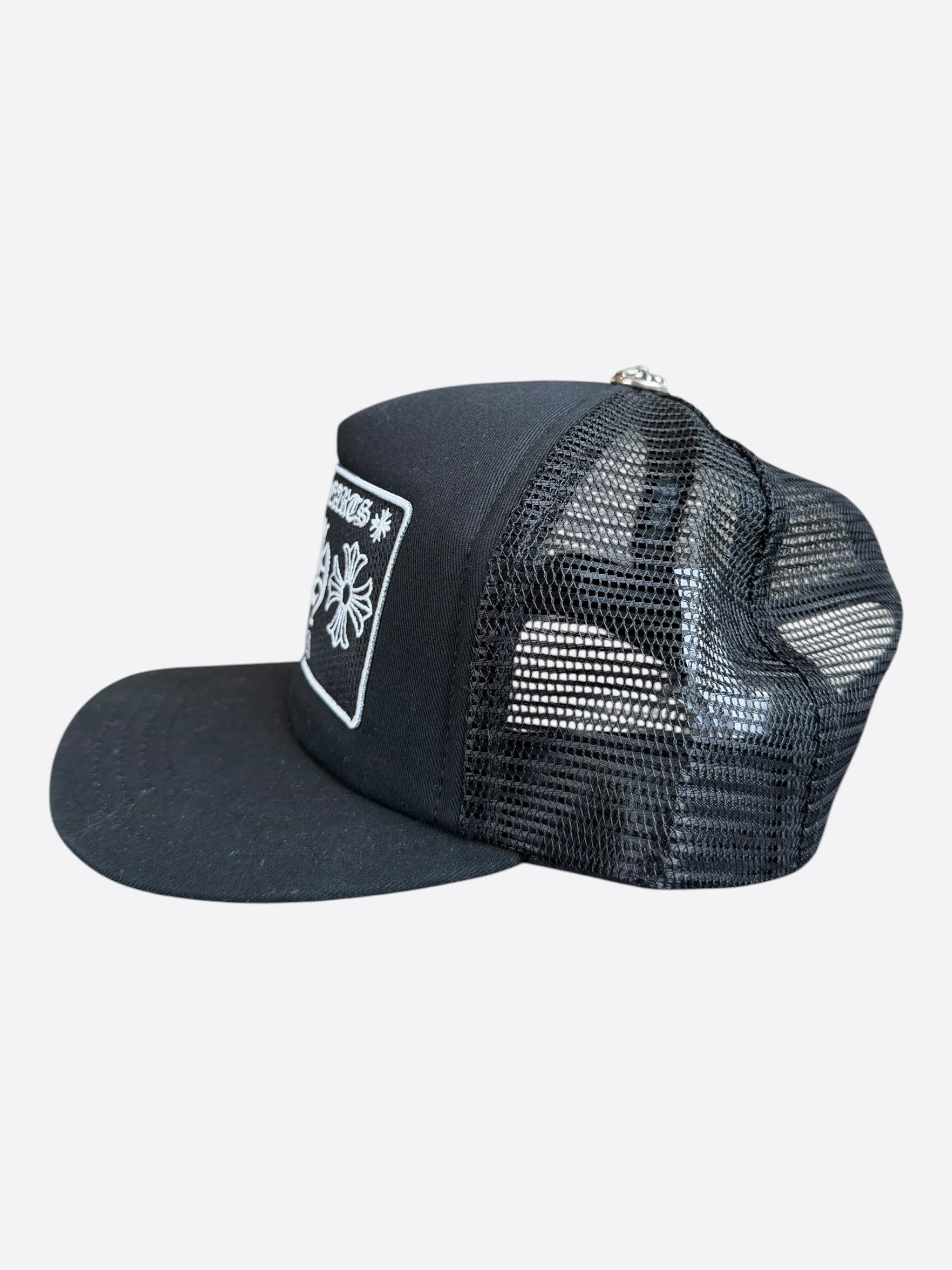 Chrome Hearts Chrome Hearts Black & White Miami Trucker Hat Size ONE SIZE - 4 Thumbnail