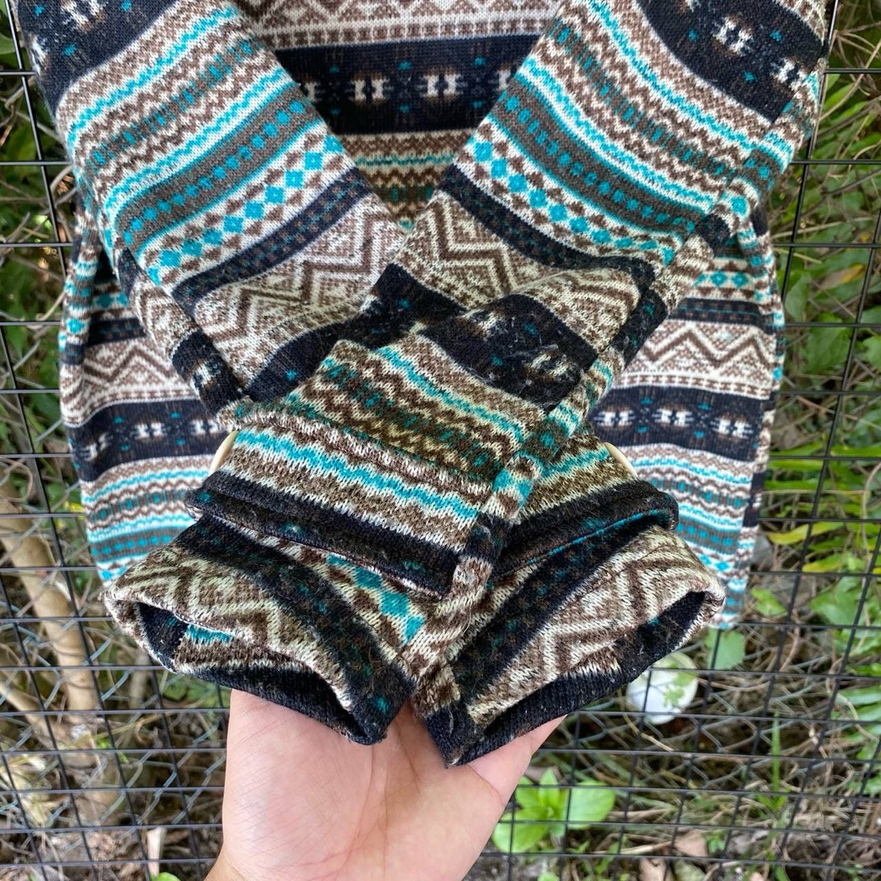 Japanese Brand × Vintage Vtg Japan Navajo Hoodies Duffle Jacket Size M / US 6-8 / IT 42-44 - 10 Thumbnail