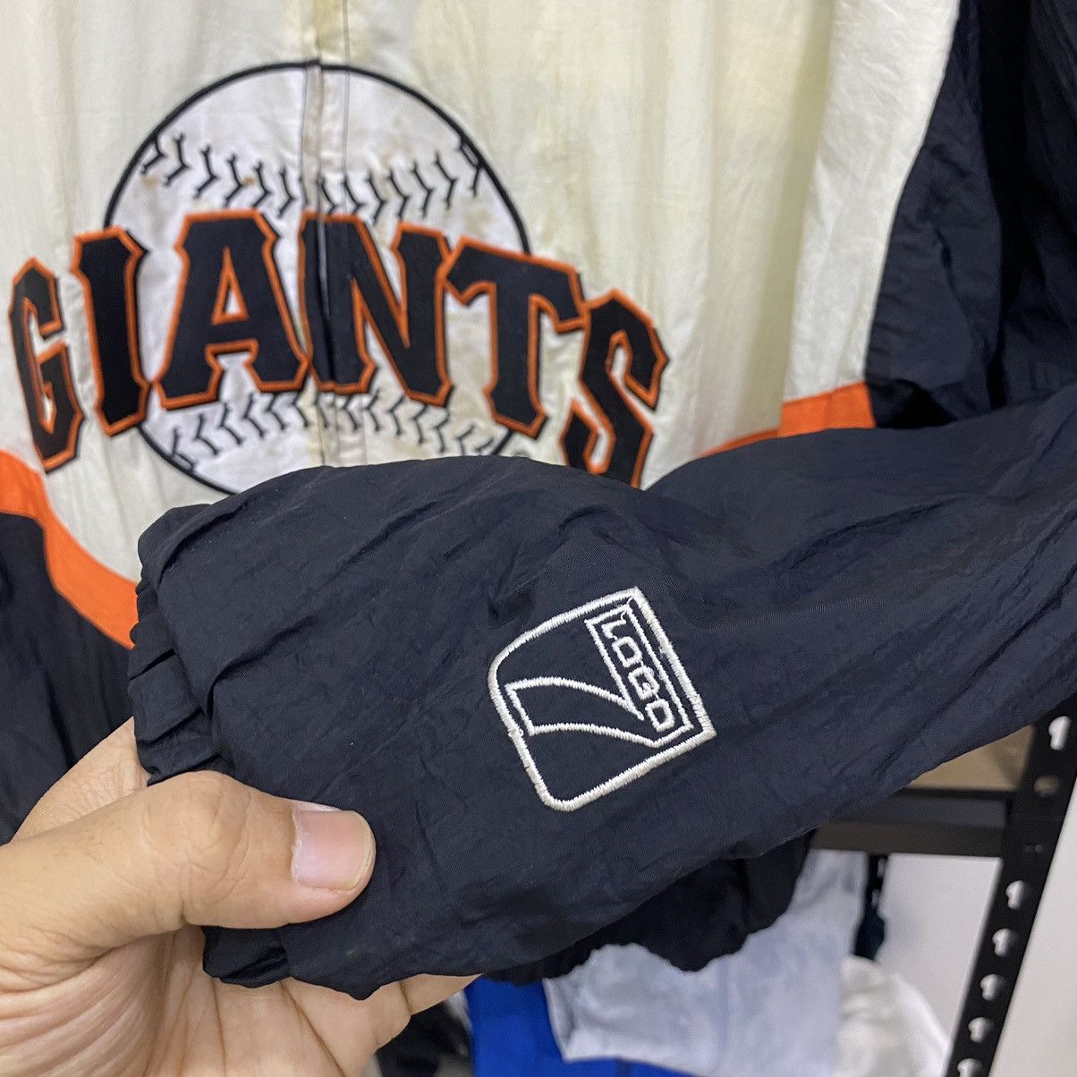 Logo 7 × Vintage Vintage Logo 7 Giants Windbreaker❗️ Size US L / EU 52-54 / 3 - 4 Thumbnail