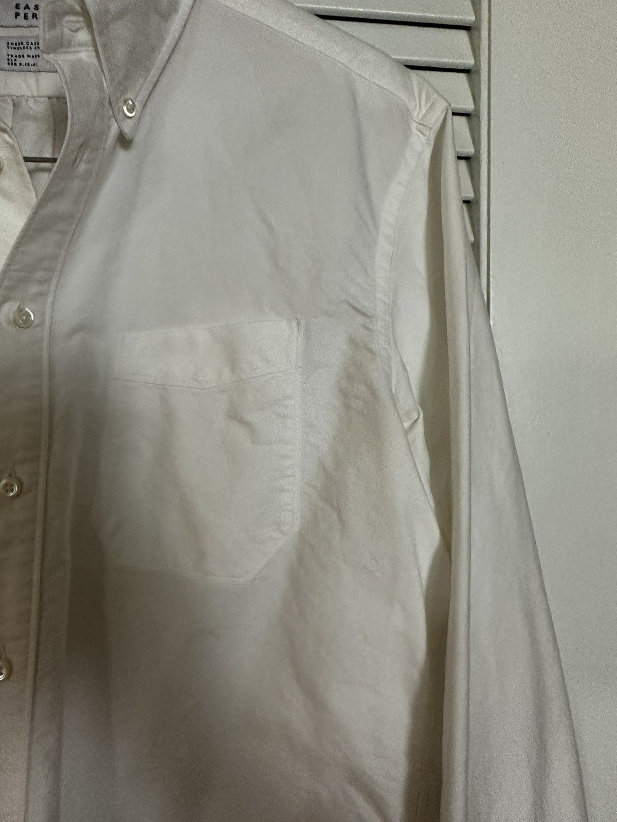 EASTLOGUE B.D. Regular Shirt White Oxford Size US M / EU 48-50 / 2 - 5 Thumbnail