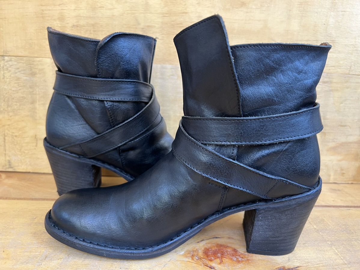 Fiorentini + Baker Fiorentini+Baker leather Buckle Ankle Boots Heel Booties Size US 10 / IT 40 - 9 Thumbnail