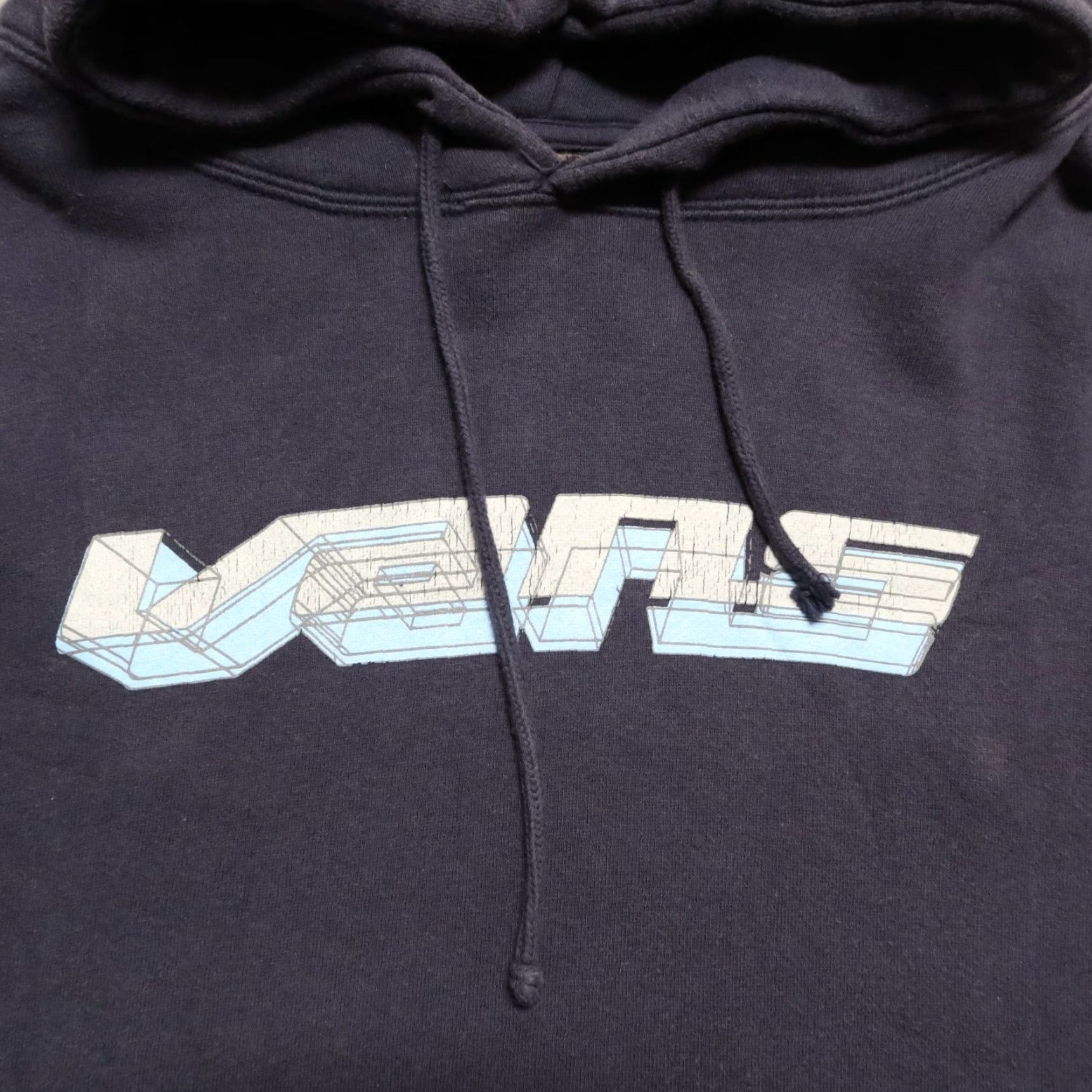 Vans VINTAGE Vans Logo Hoodie Sweatshirt M Navy Mens 90s Skate Size US M / EU 48-50 / 2 - 4 Thumbnail