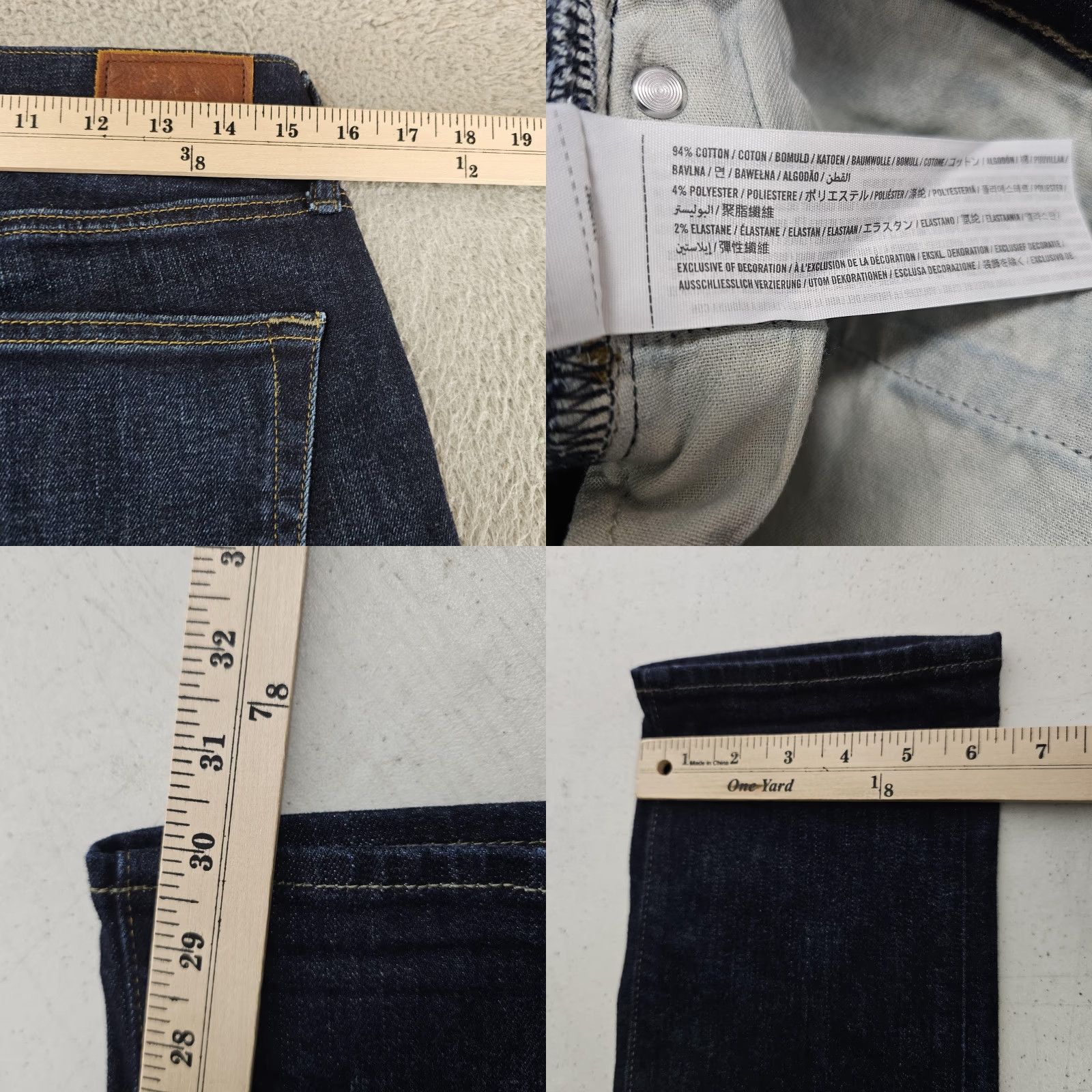 Abercrombie & Fitch Abercrombie & Fitch Langdon Skinny Jeans Mens 30x30 Dark Wash Stretch Denim Product Keywords? Size US 30 / EU 46 - 8 Thumbnail