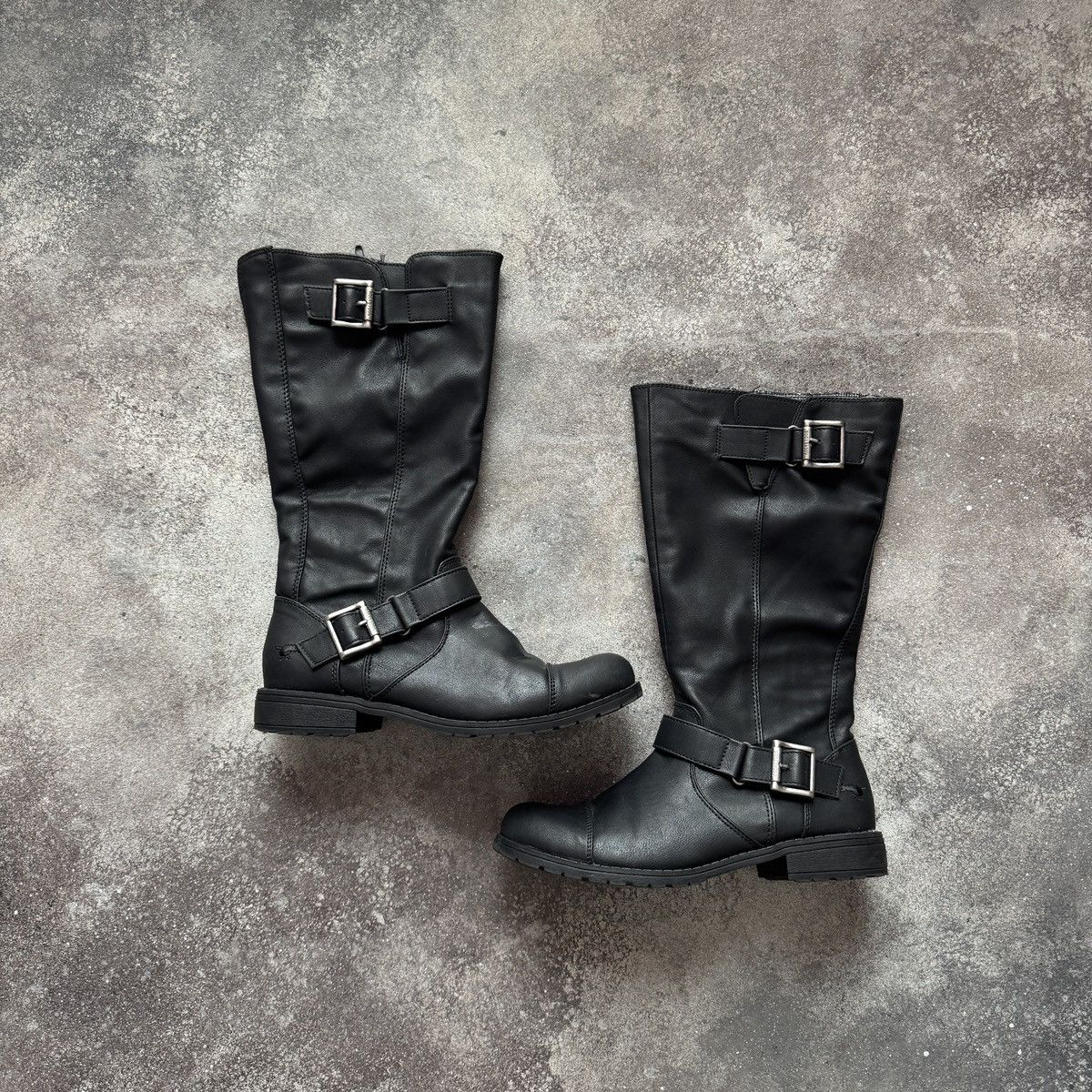 If Six Was Nine Avant Garde Vintage Strap Details Faux Leather Boots Size US 8 / IT 38 - 1 Thumbnail