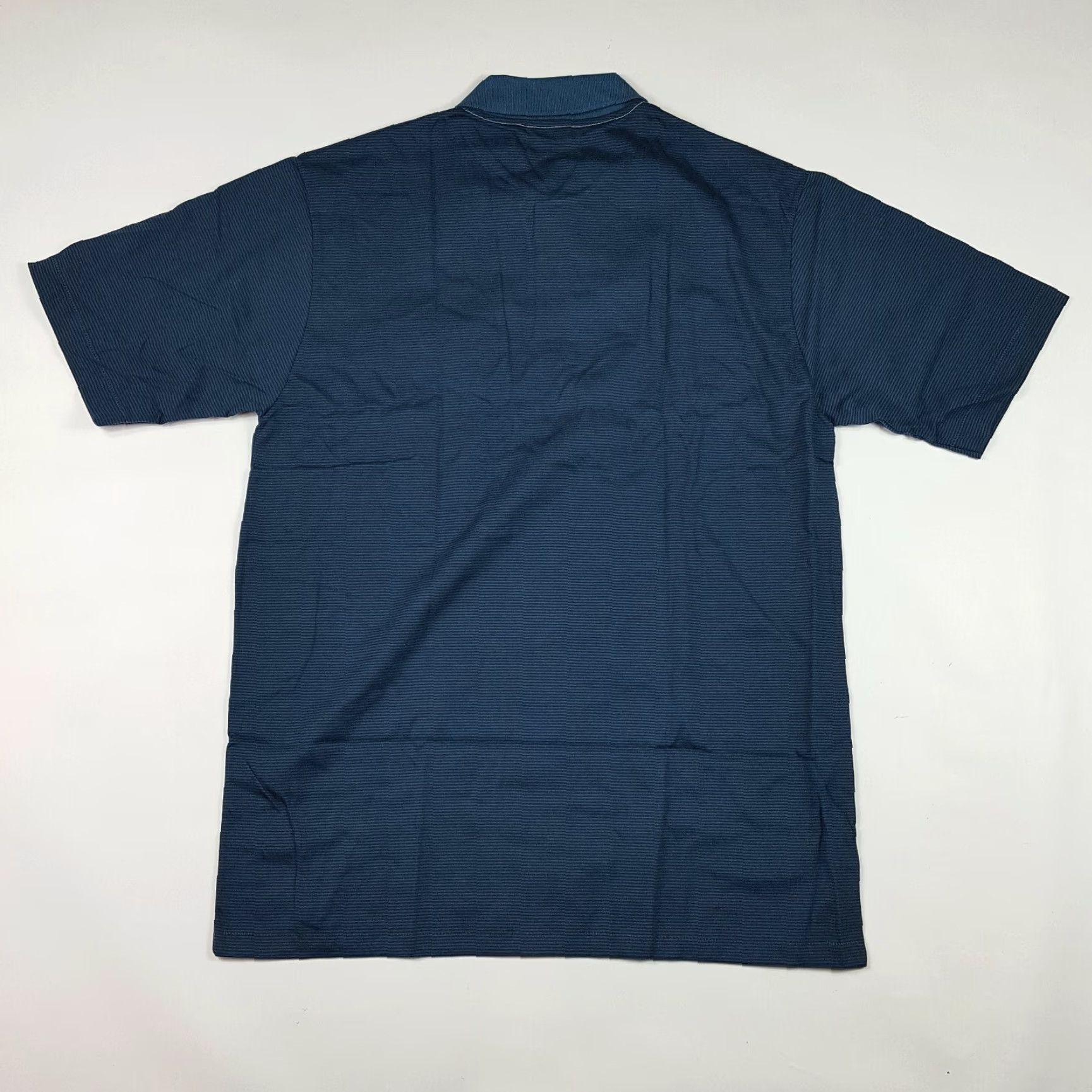 Vintage VTG MunsingWear Polo Shirt Striped Blue Short Sleeve Polo Shirt Mens L 90s Golf Tennis Surf Shirt Polo Shirt Size US L / EU 52-54 / 3 - 4 Thumbnail