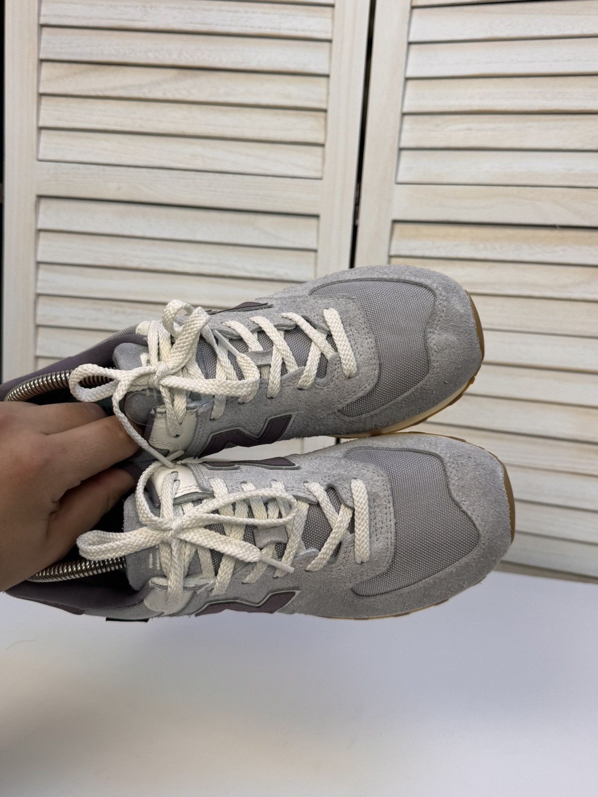 New Balance New Balance 574 Sneakers Grey / Purple (U574YGD) Men's Size US 10 / EU 43 - 9 Thumbnail