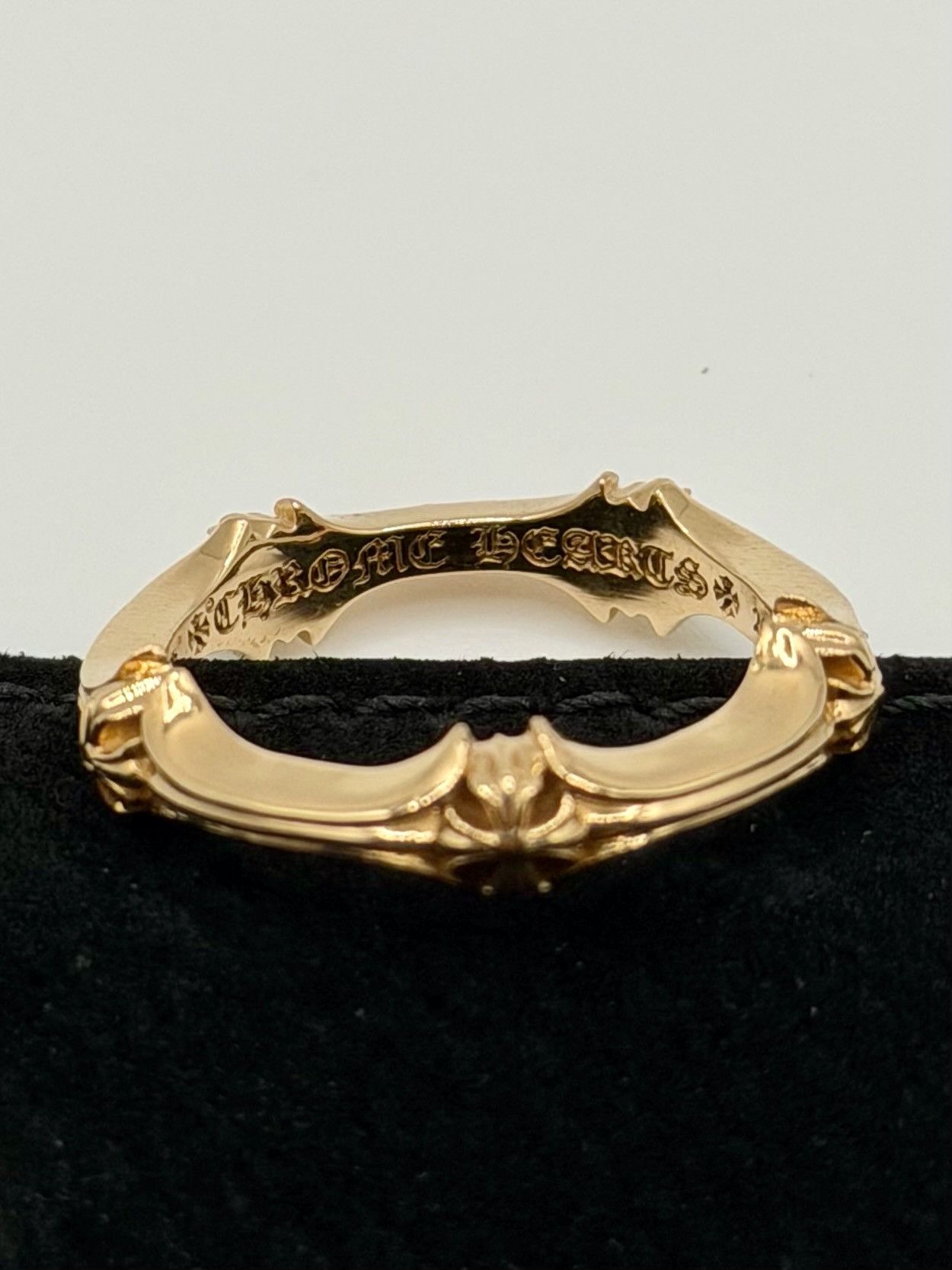 Chrome Hearts Chrome Hearts 22K Gold Bone Ring Size ONE SIZE - 1 Thumbnail
