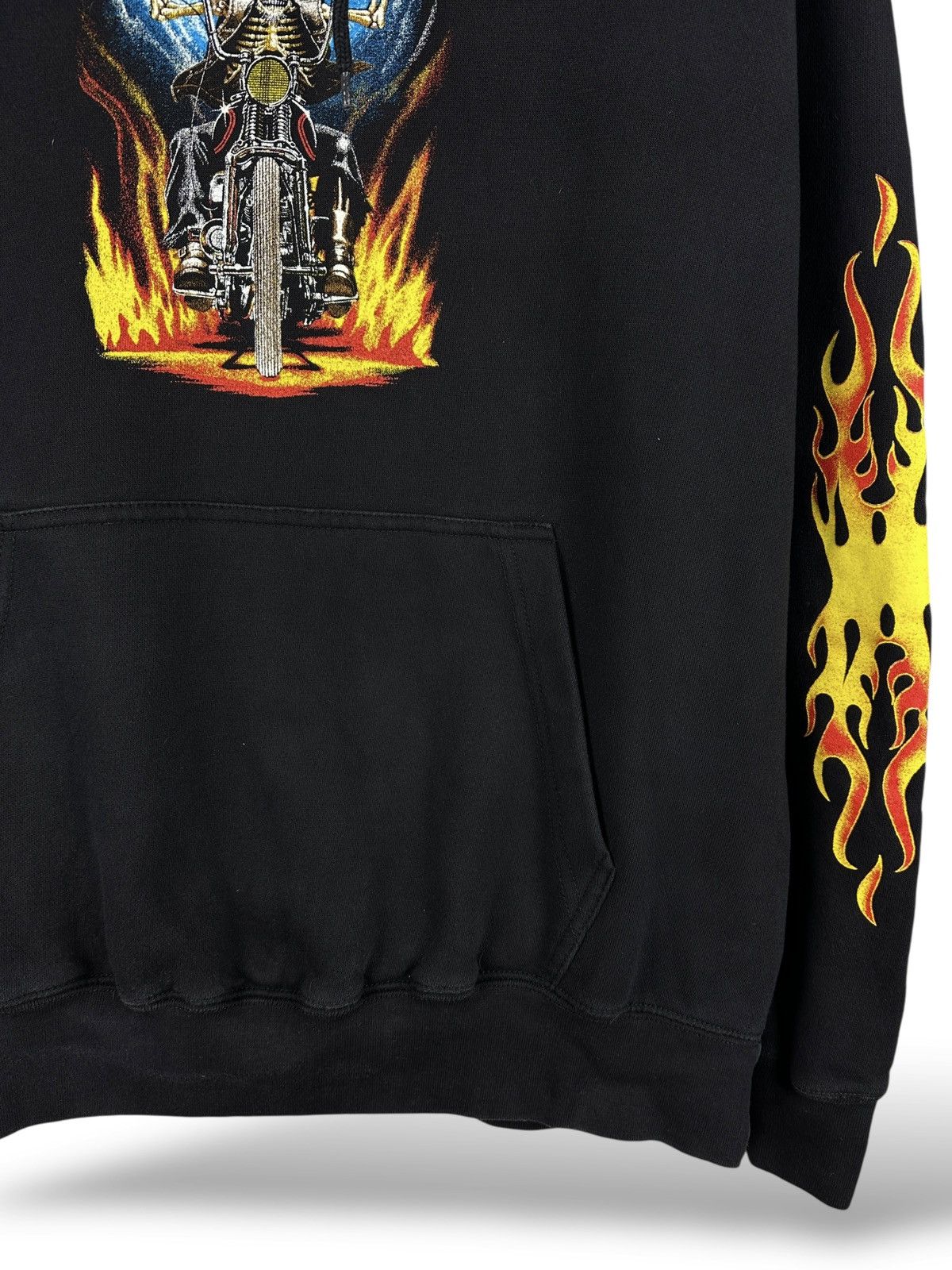 Other Vintage Skull Biker Flame Motorcycle Chopper Graphic Hoodie Size US XL / EU 56 / 4 - 10 Thumbnail