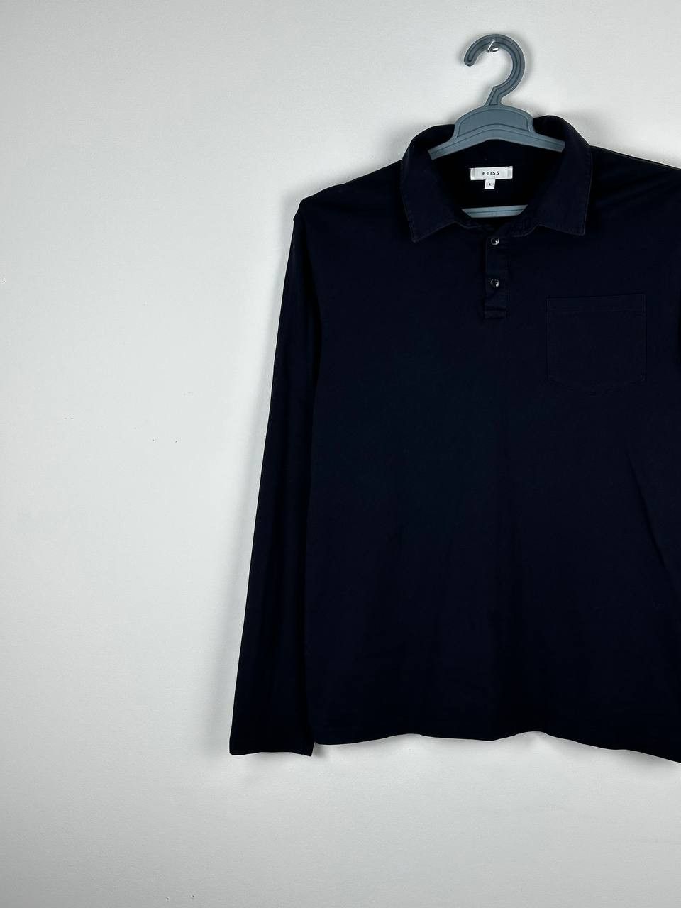 Reiss Reiss “Parry” long sleeve Light Polo Navy Size US M / EU 48-50 / 2 - 1 Thumbnail