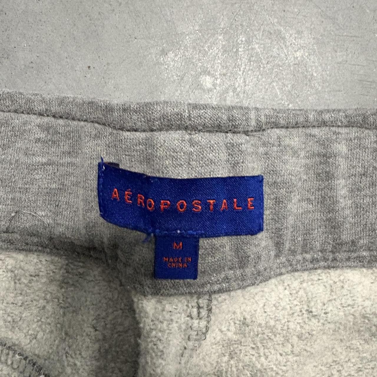 Aeropostale Crazy Vintage Y2K/2000s Baggy Aeropostale Grey Striped Sweatpants! Size US 32 / EU 48 - 7 Thumbnail