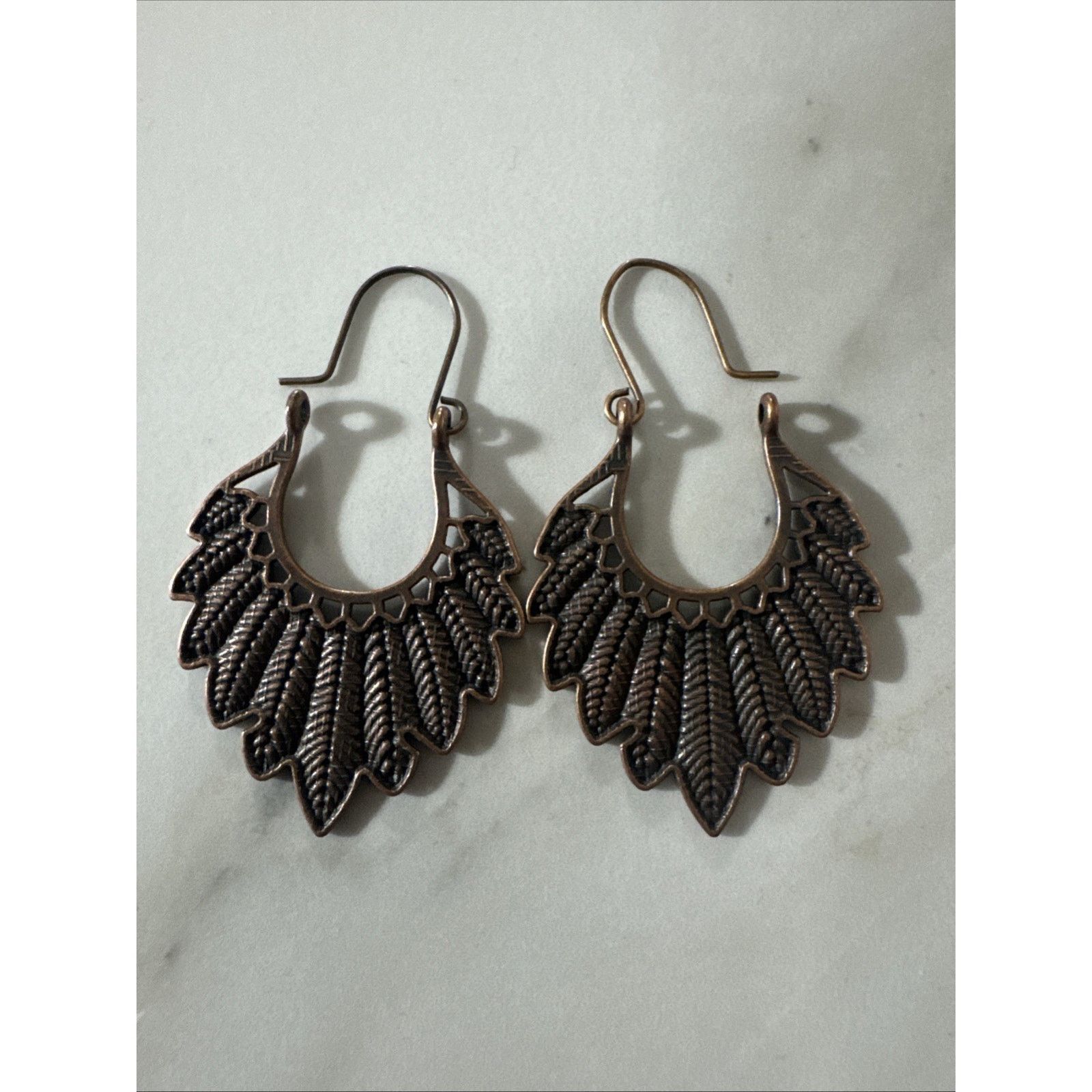 Other Bronze Bohemian Earrings Geometry Alloy Hook Dangle Size ONE SIZE - 2 Thumbnail