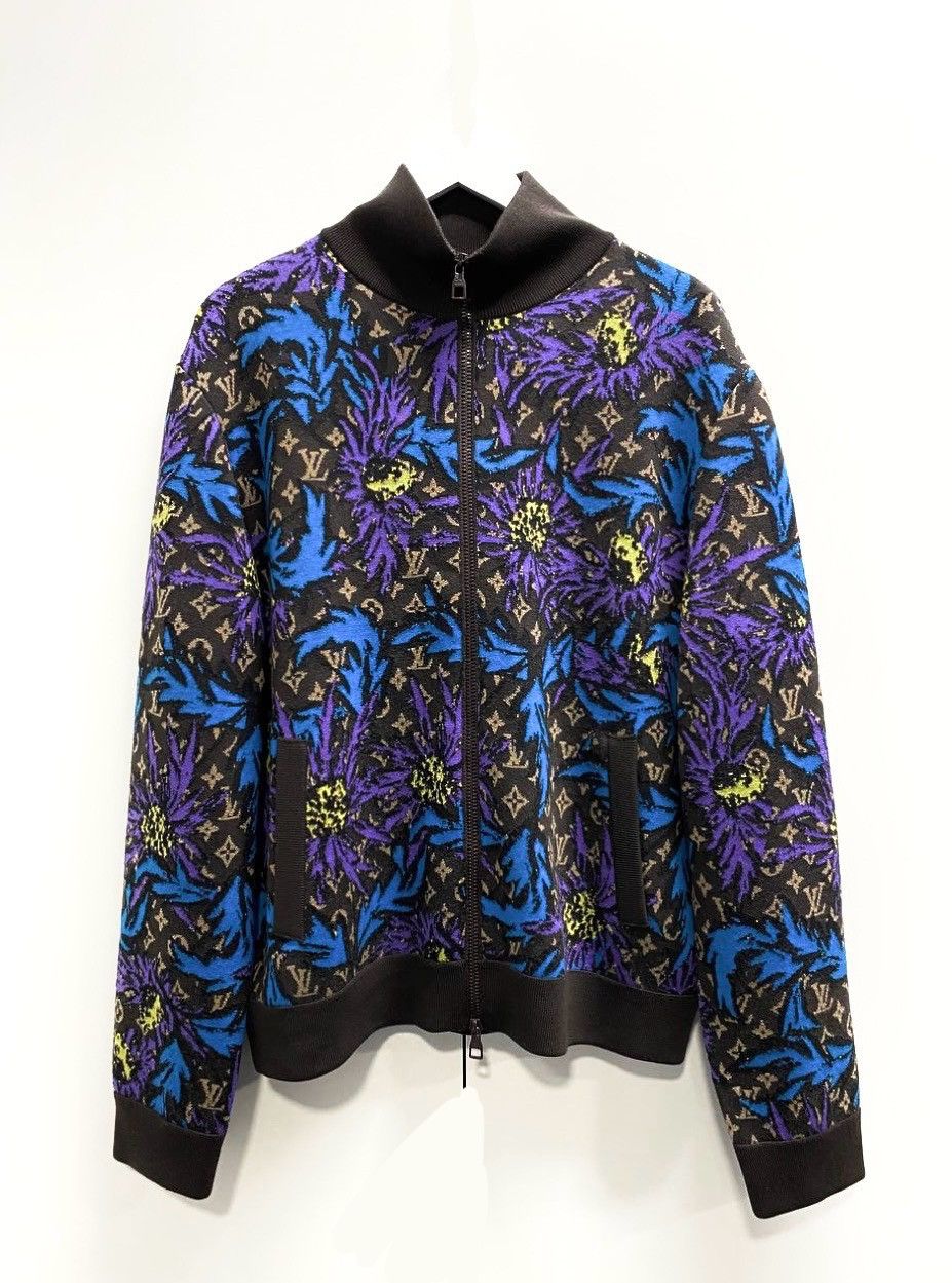 Louis Vuitton Monogram Knit Wool Jacket