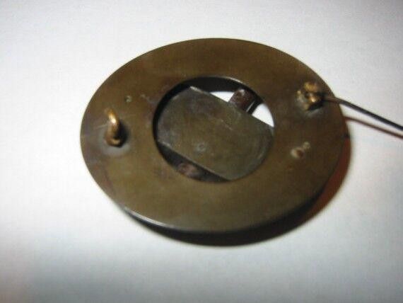 Designer Victorian Mourning Gutta Percha Brooch/Pin Size ONE SIZE - 2 Thumbnail