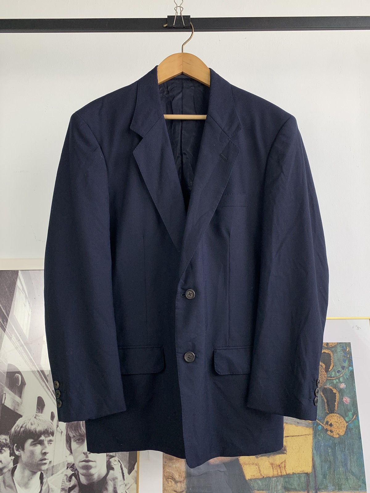 Y's for Men 2000's Yohji Yamamoto Y's for Men Navy Blue Blazer Size 40S - 1 Thumbnail