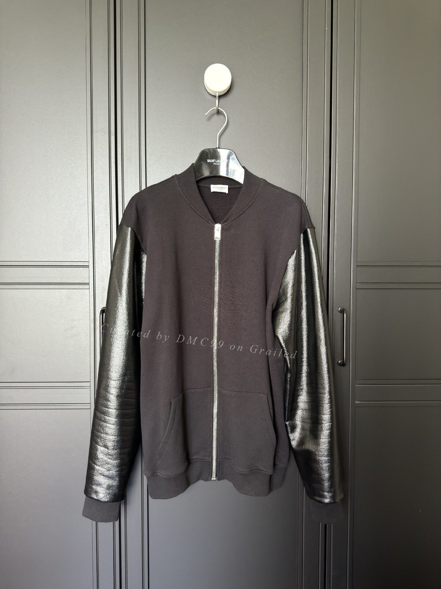 Yves Saint Laurent YSL Men's Patchwork Baseball Jacket Size US XL / EU 56 / 4 - 1 Thumbnail