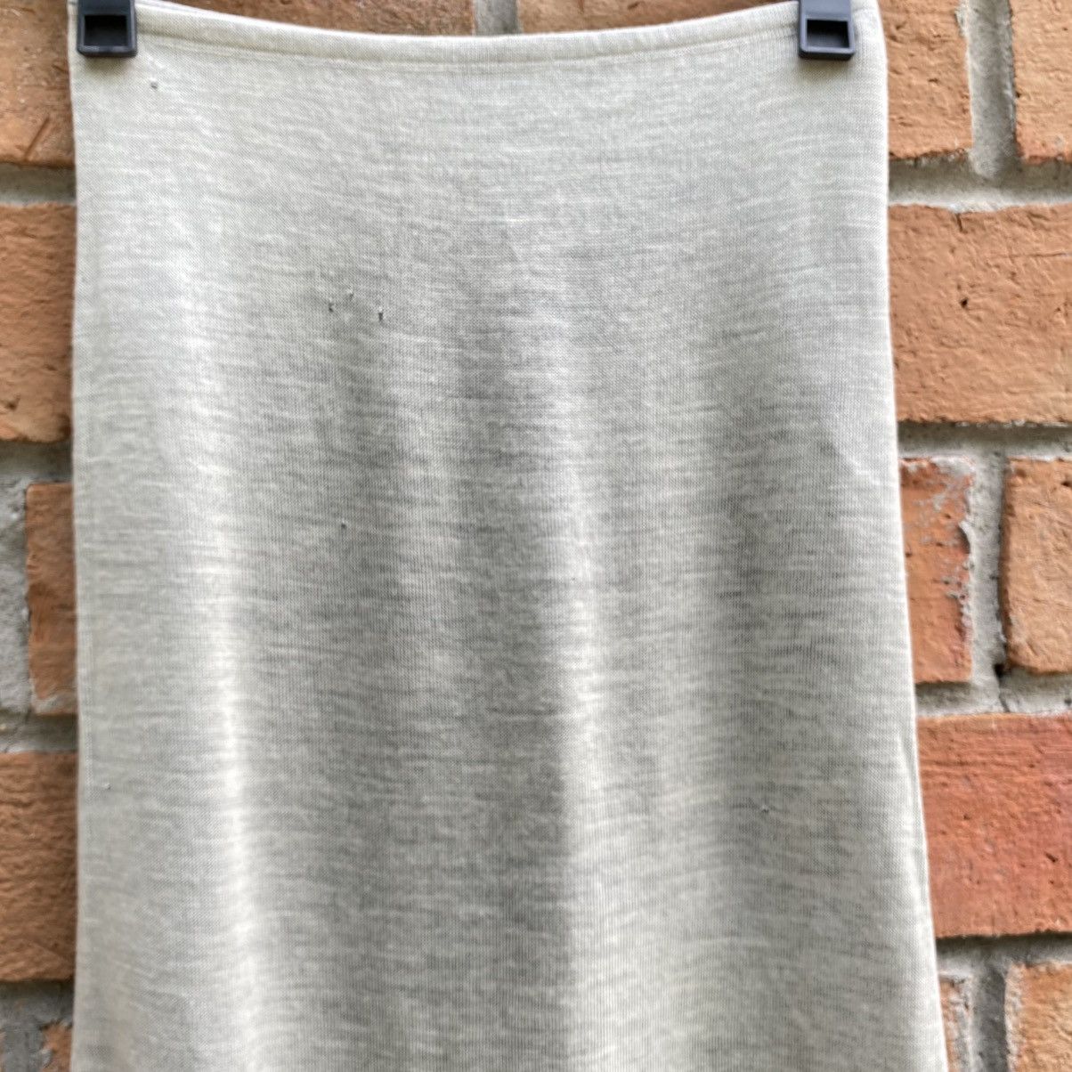 Jean Paul Gaultier Jean Paul Gaultier Light Grey Knit A-Line Skirt Size 27" / US 4 / IT 40 - 6 Thumbnail