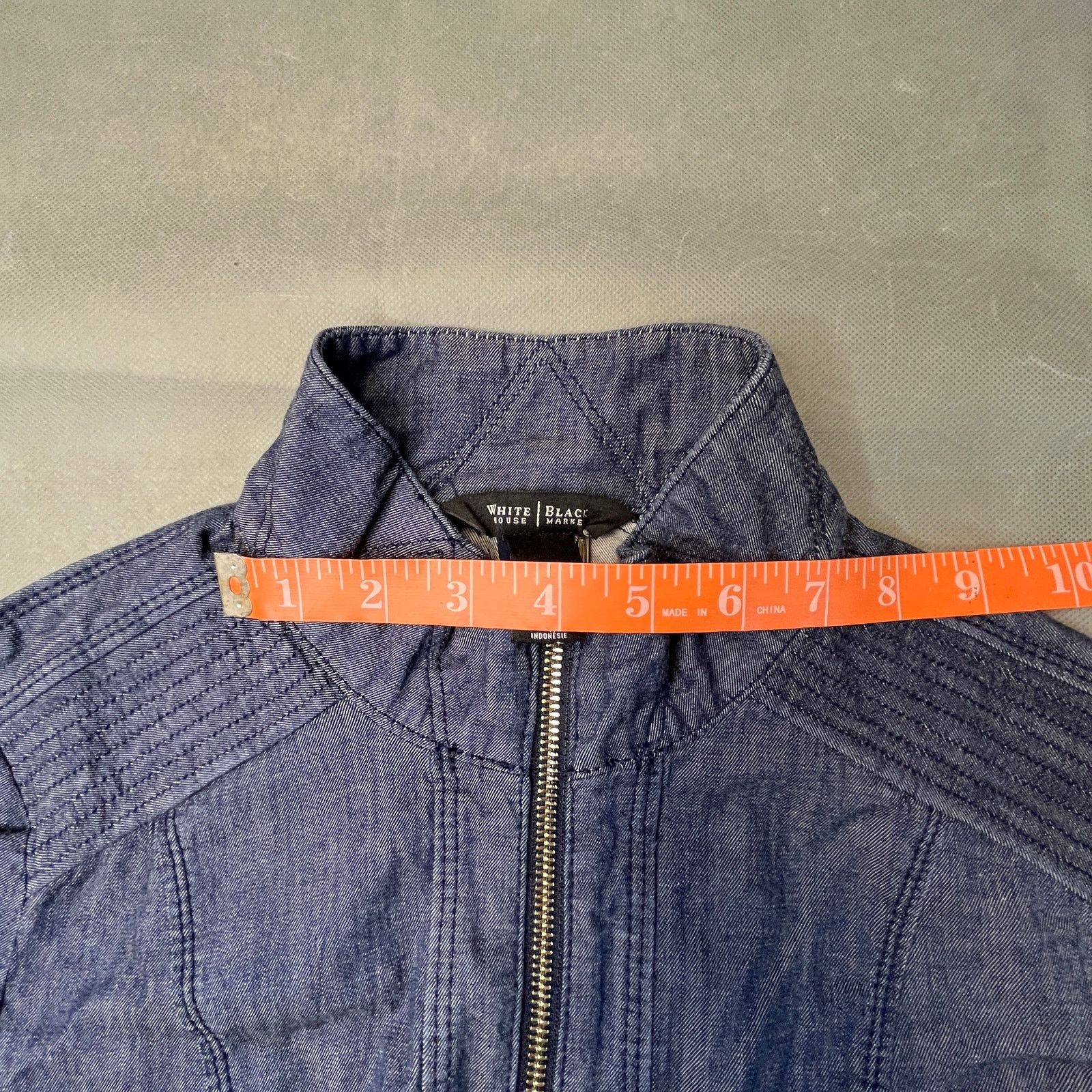 White House Black Market White House Black Market Denim Jacket Womens Size 00 Blue Size XXS / US 00 / IT 34 - 10 Thumbnail