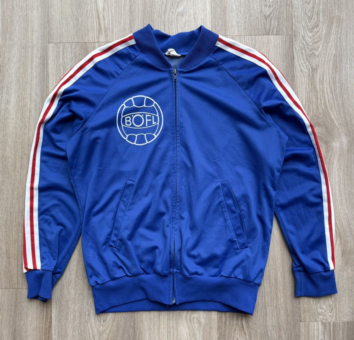 Adidas Vintage 80s Adidas Böfl Football Soccer Track Suit Size US L / EU 52-54 / 3 - 1 Thumbnail