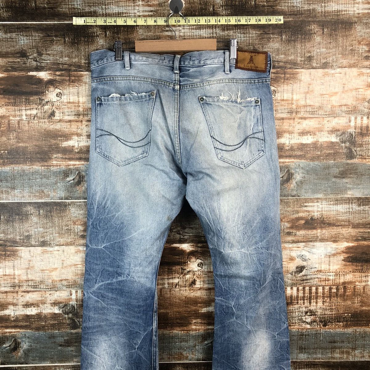 JACKROSE DLL Jack Rose Blue Distressed Denim Pants #C011 Size US 32 / EU 48 - 13 Thumbnail