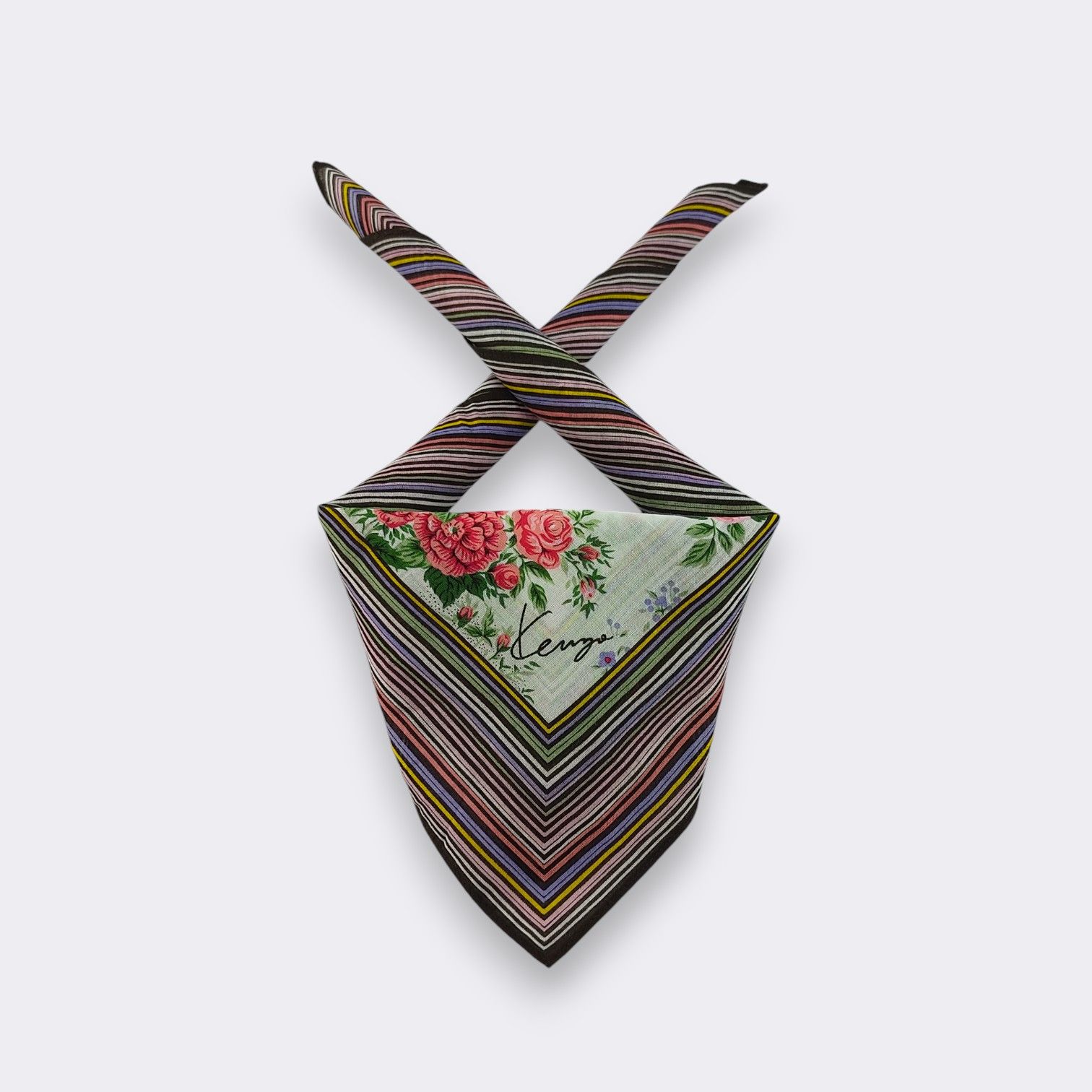 Kenzo Vintage Kenzo Handkerchief Neckerchief Bandana H014M Size ONE SIZE - 1 Thumbnail