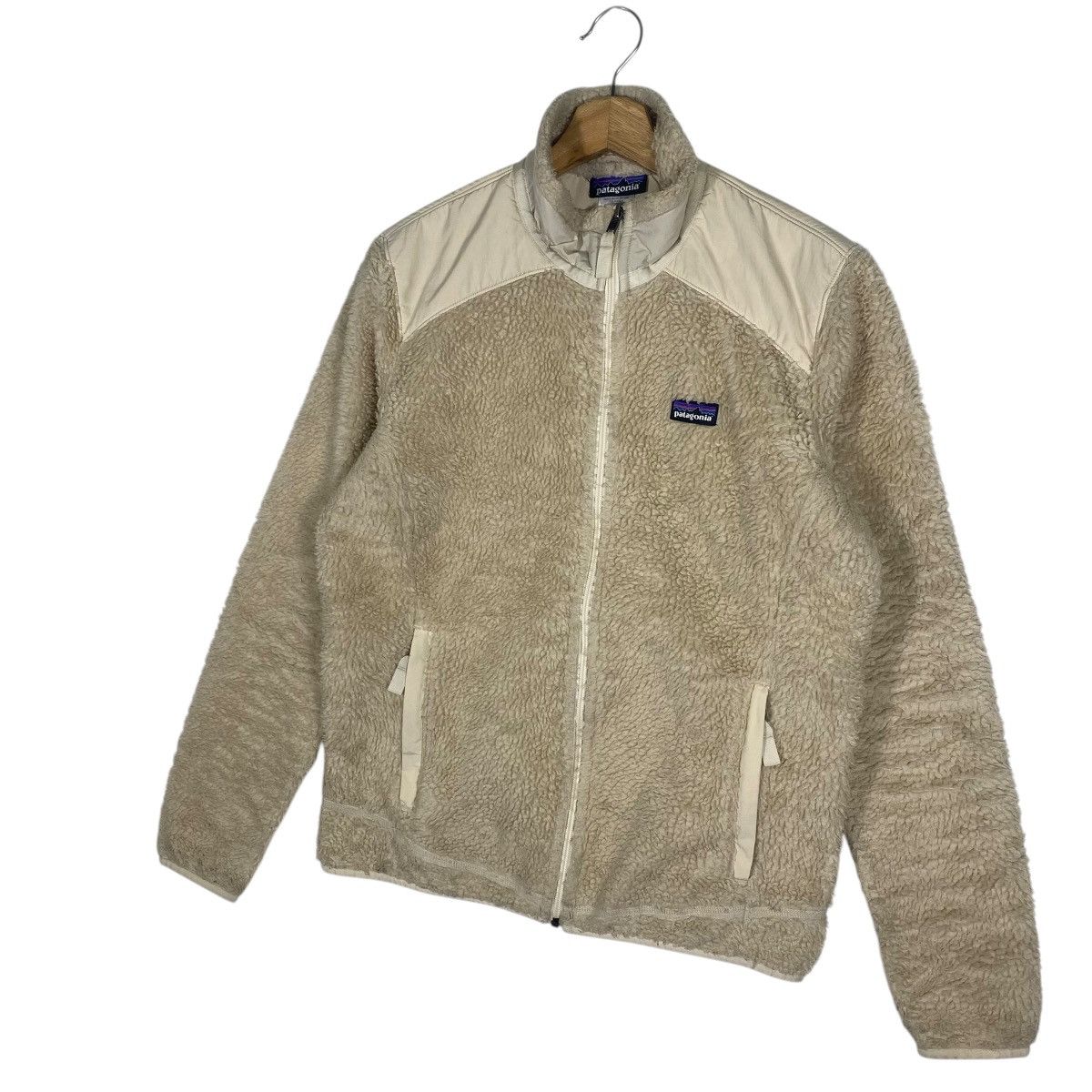 Patagonia Vintage Patagonia Retro-X Jacket Full Zip Natural Beige Size L / US 10 / IT 46 - 2 Thumbnail