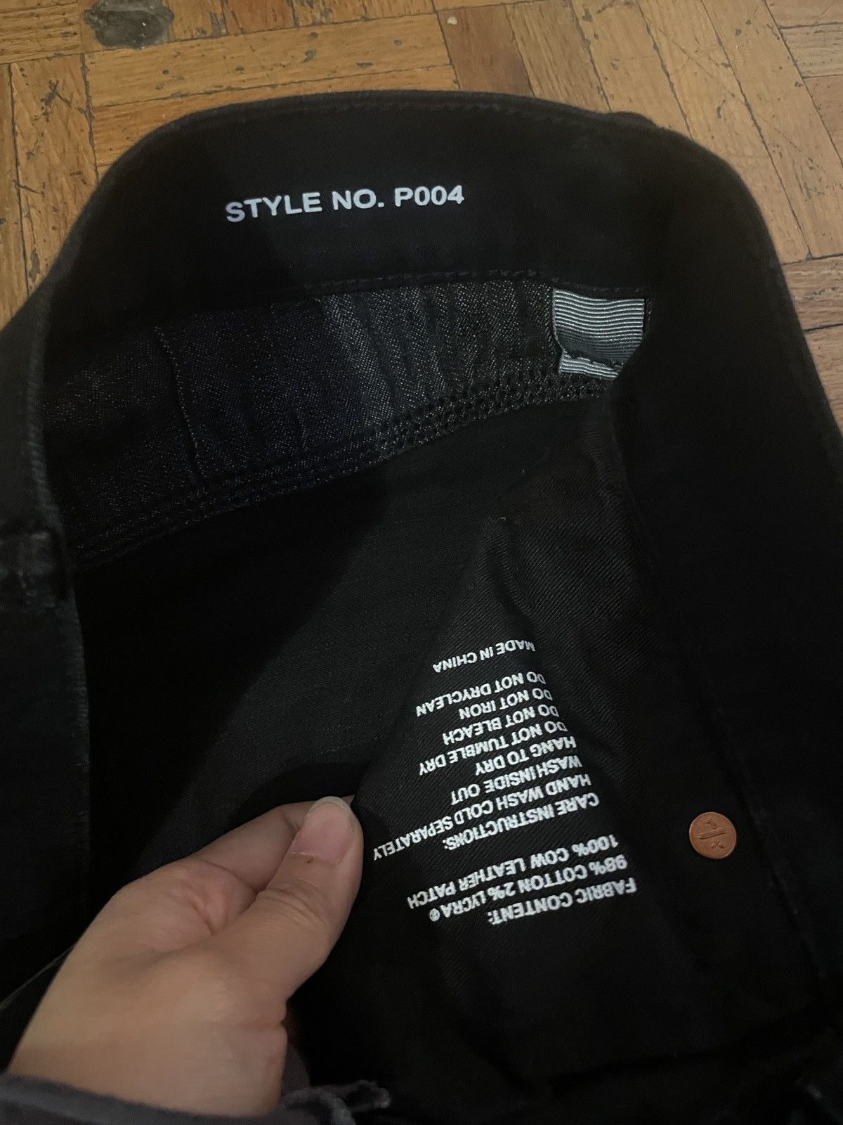 Purple Brand Purple Brand P004-FFBL Flamed Flare Black Size US 34 / EU 50 - 5 Thumbnail
