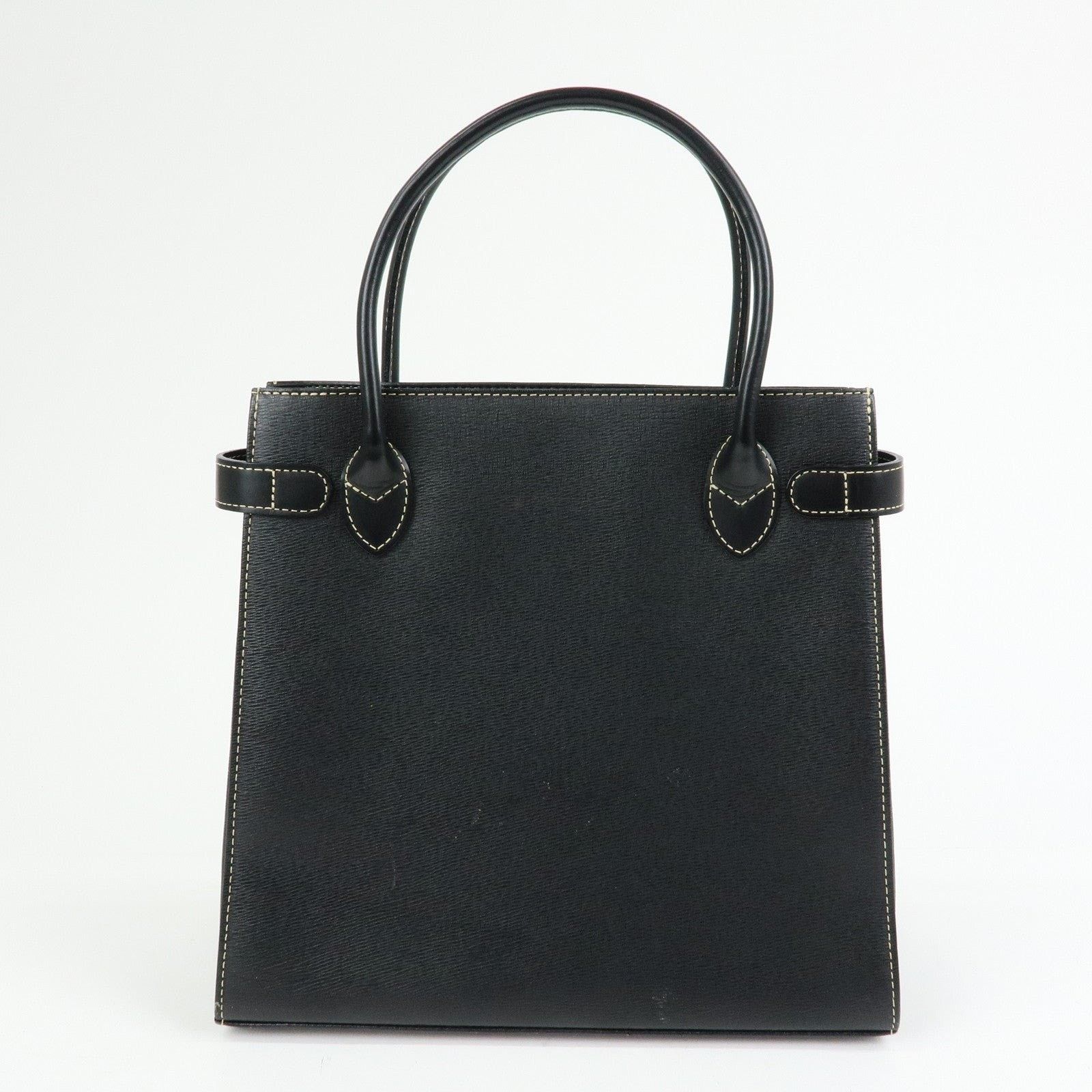 Burberry Burberry Nova Plaid Leather Top Handle Bag Black Size ONE SIZE - 2 Thumbnail