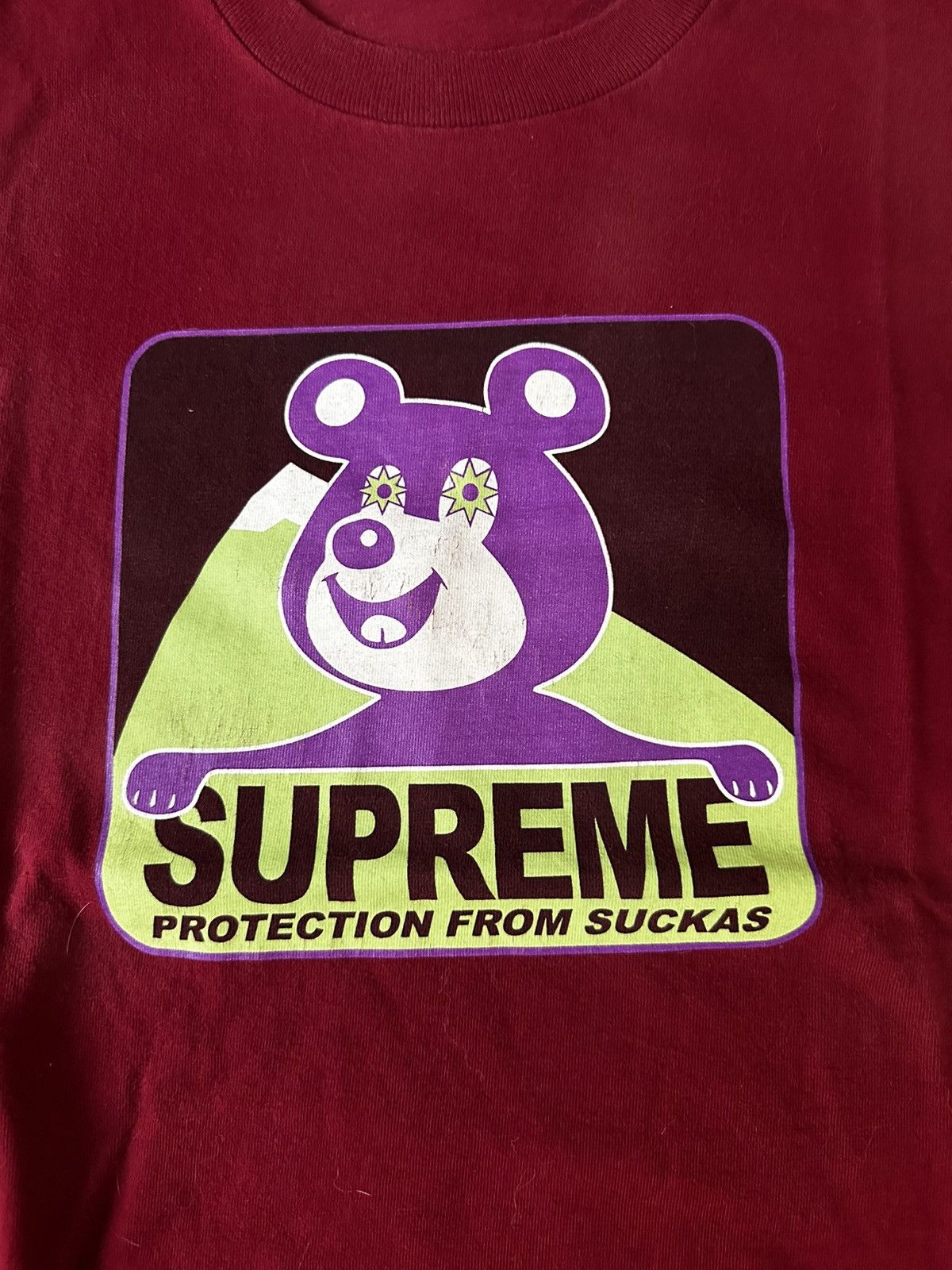 Supreme Supreme Bear Tee Cardinal Size US M / EU 48-50 / 2 - 3 Thumbnail