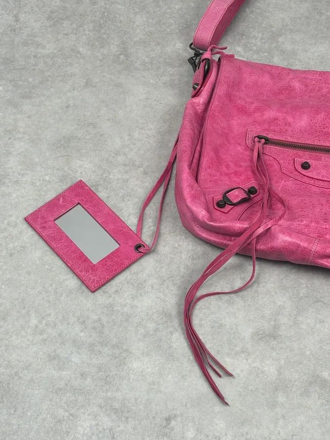 Balenciaga Balenciaga Moto City Messenger Studded Pink Bag Size ONE SIZE - 7 Thumbnail