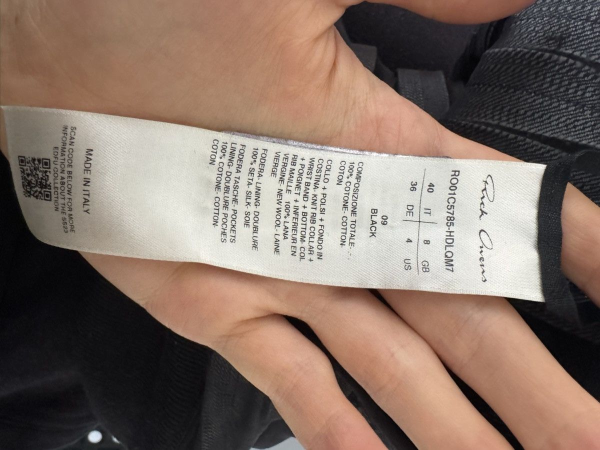Rick Owens rick owens denim waxed peter jacket EDFU Size US XXS / EU 40 - 3 Thumbnail