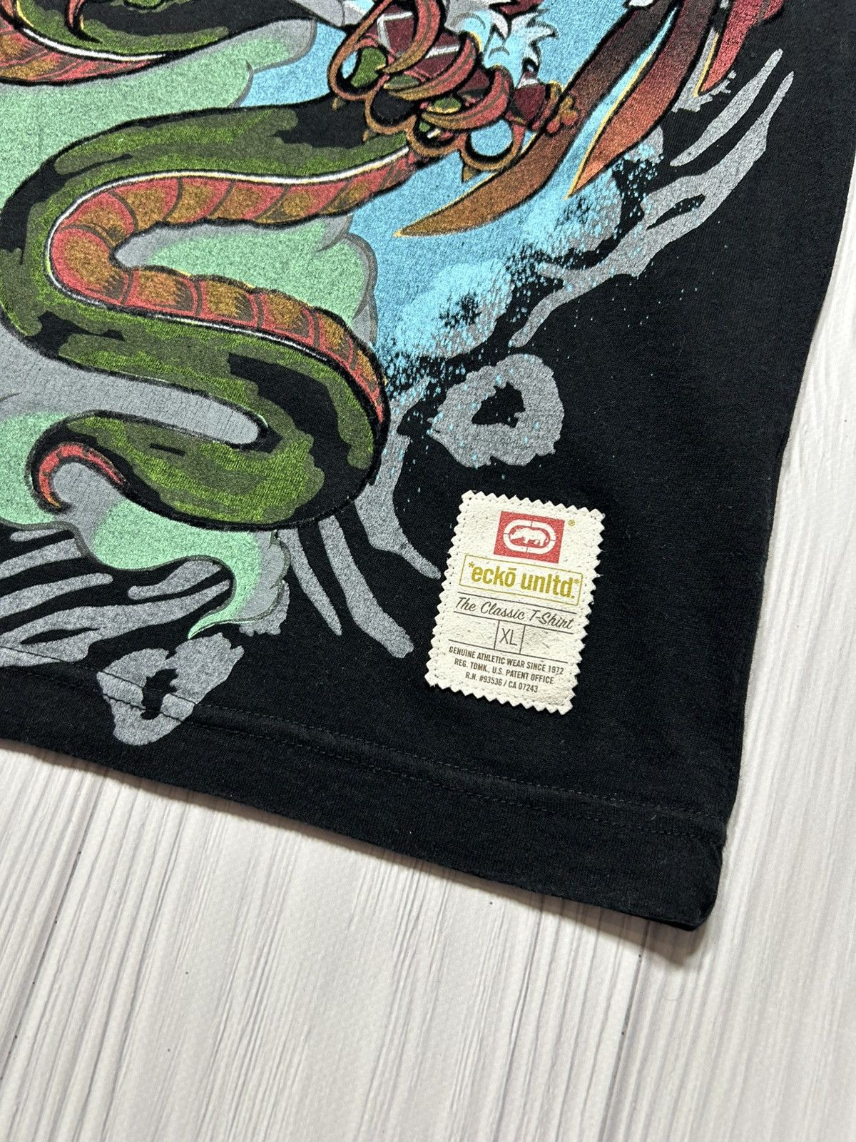 Ecko Unltd. × Vintage Vintage Ecko Unlimited Allprinted T-Shirt Crazy Size XL Size US XL / EU 56 / 4 - 4 Thumbnail