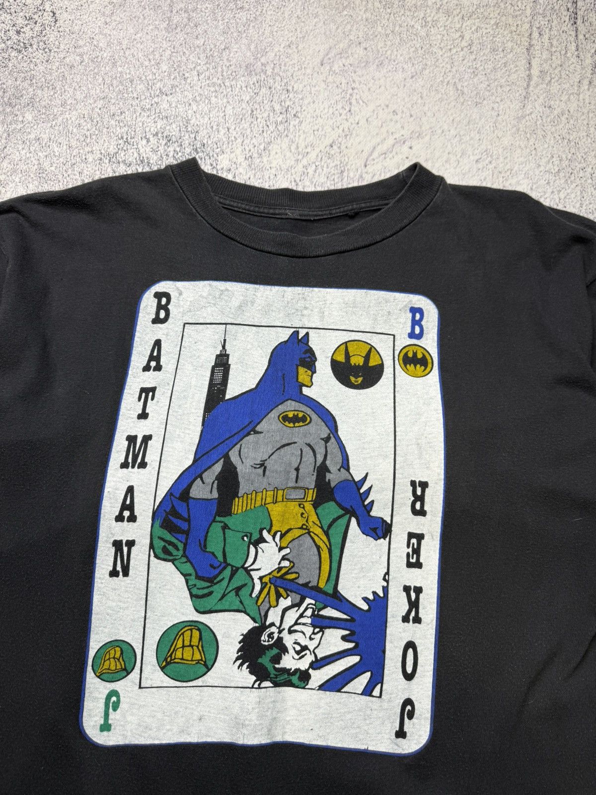 DC Comics Rare Vintage 1989 DC Batman Joker Single Stitch T Shirt Size US M / EU 48-50 / 2 - 3 Thumbnail