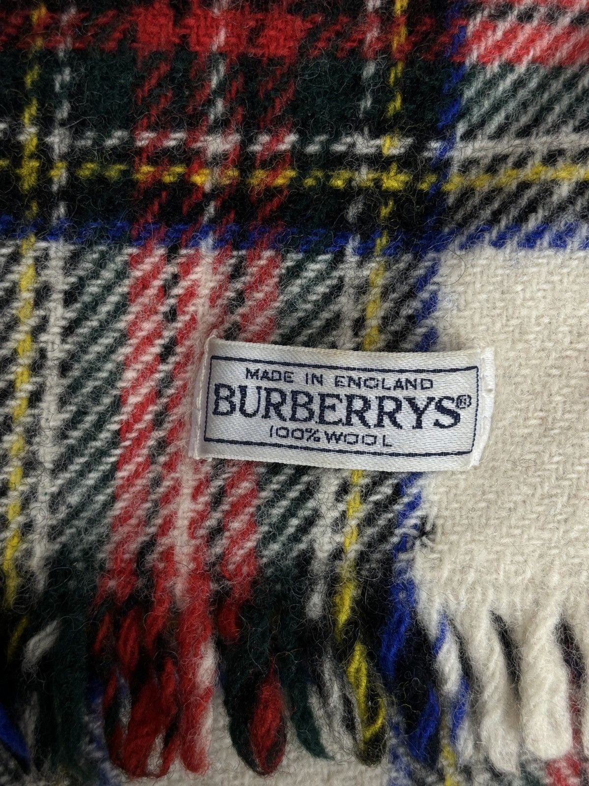 Burberry Burberrys Vintage Checkered Wool Scarf Archival Burberry Size ONE SIZE - 3 Thumbnail