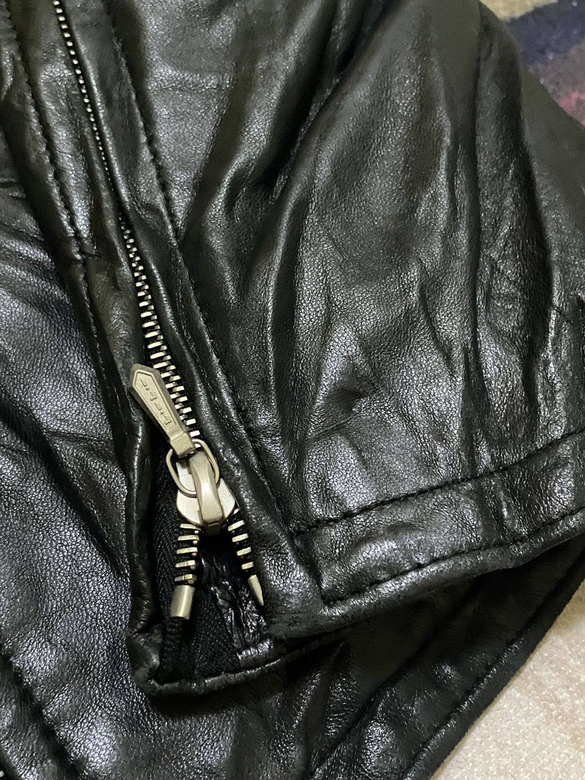 Unknown London UNKNOWN LONDON LEATHER JACKET RIRI ZIPPER Size M / US 6-8 / IT 42-44 - 13 Thumbnail
