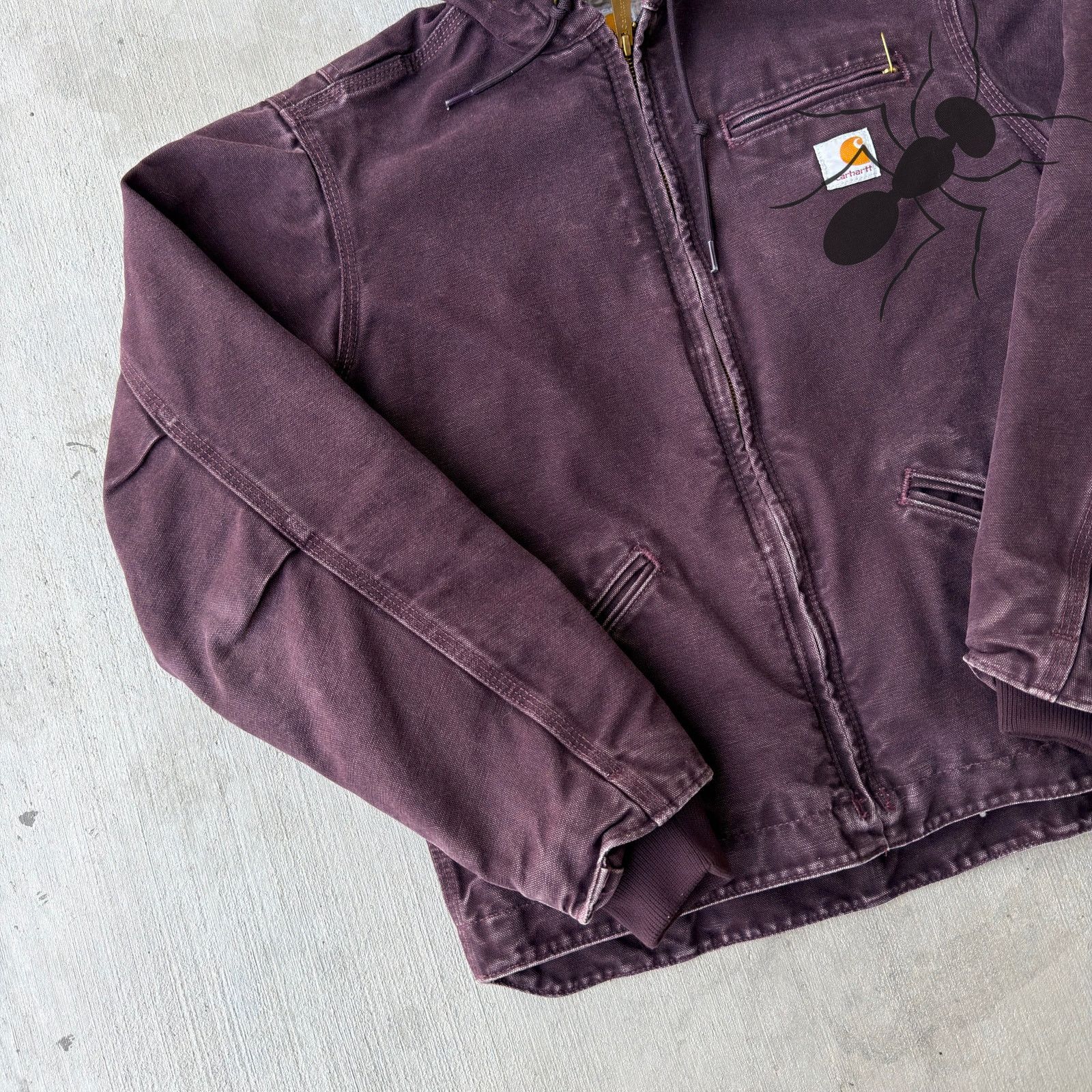 Carhartt × Vintage Carhartt WOMENS WJ141 DWN purple Sierra work wear jacket Size US S / EU 44-46 / 1 - 2 Thumbnail