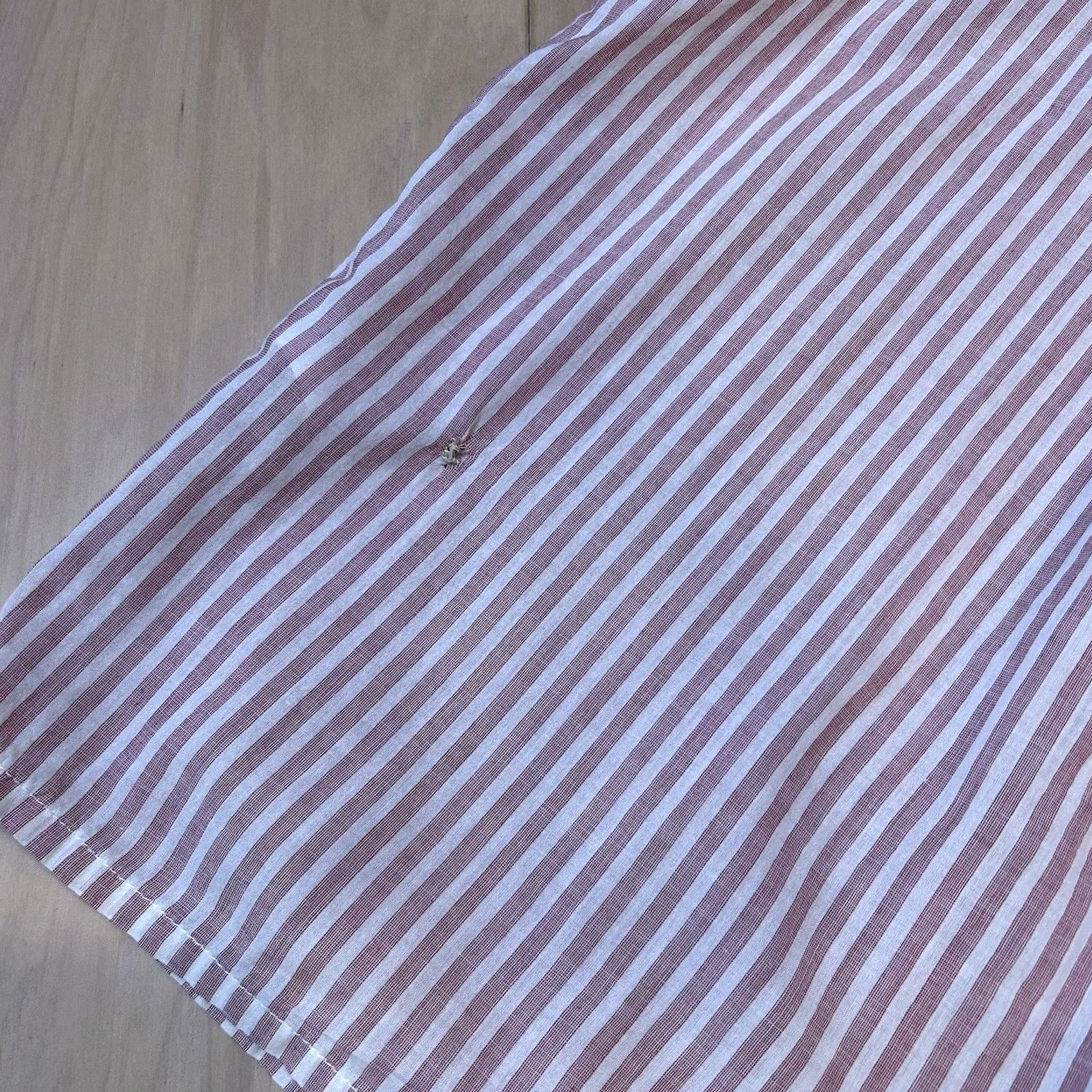 Vintage Birds Of Paradis Trovata Marianne Top Blouse XS Pink White Striped Ruffle Sleeve Size XS / US 0-2 / IT 36-38 - 6 Thumbnail