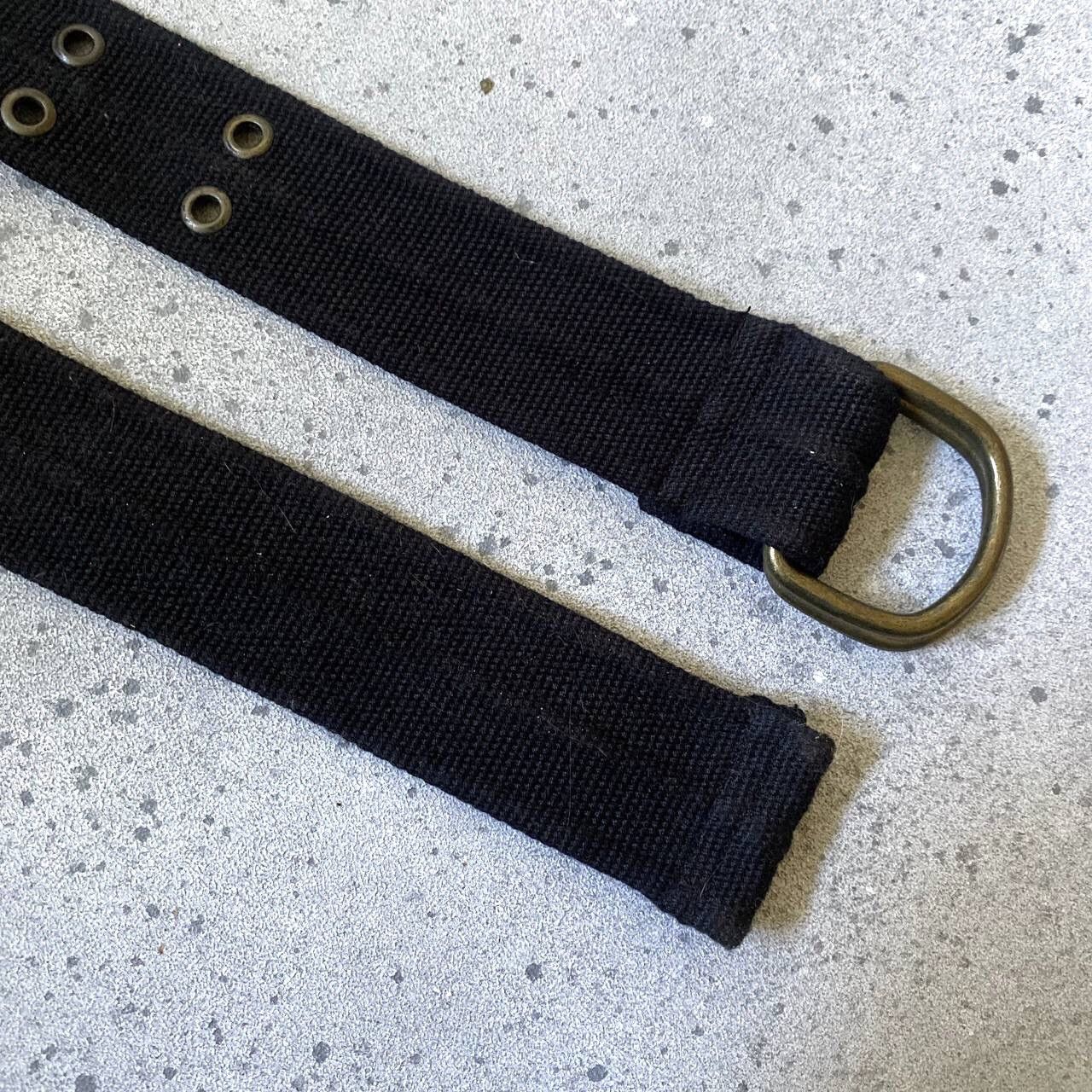 20471120 × Hysteric Glamour × Seditionaries Japanese Vintage Black Cotton Unisex Belt (Rick Owens style) Size ONE SIZE - 5 Thumbnail