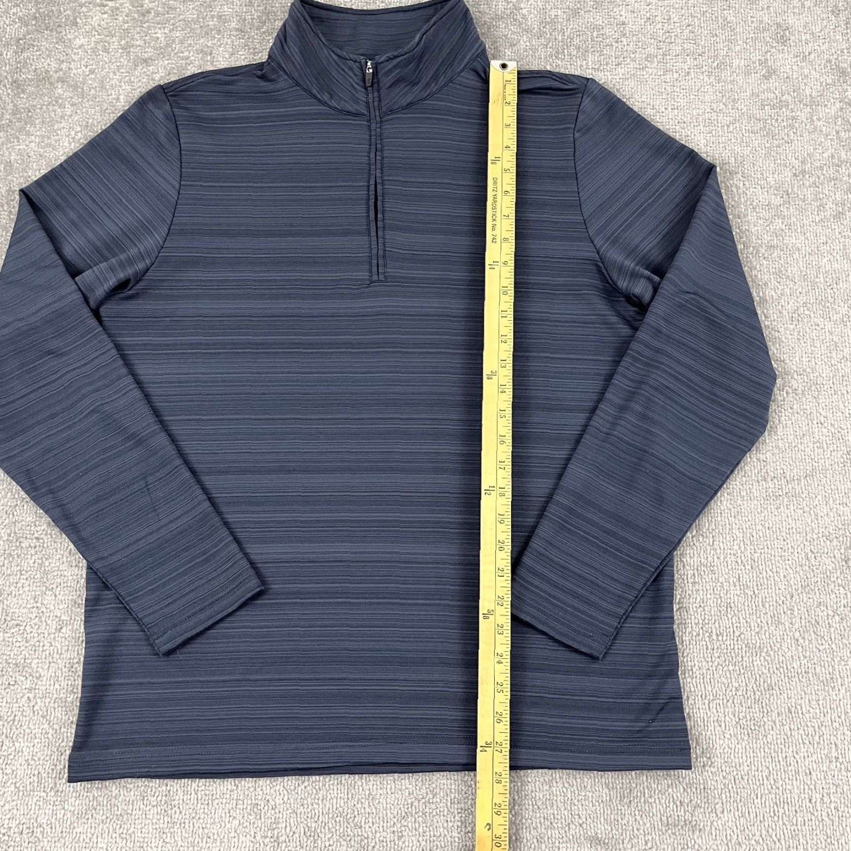 Vintage Criquet Jacket Mens Large Blue Pullover Performance Quarter Zip Golf Casual Stretch Size US L / EU 52-54 / 3 - 5 Thumbnail