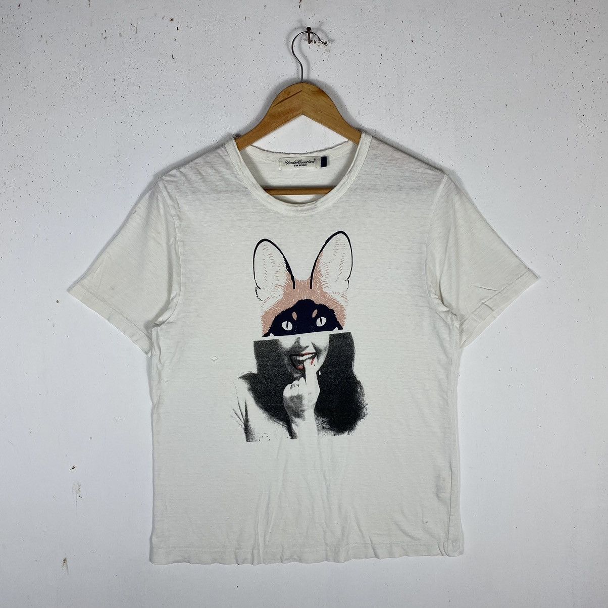 Jun Takahashi × Undercover × Vintage UNDERCOVERISM FOR REBELS SCAB DISTRESSED TEE Size US M / EU 48-50 / 2 - 2 Thumbnail