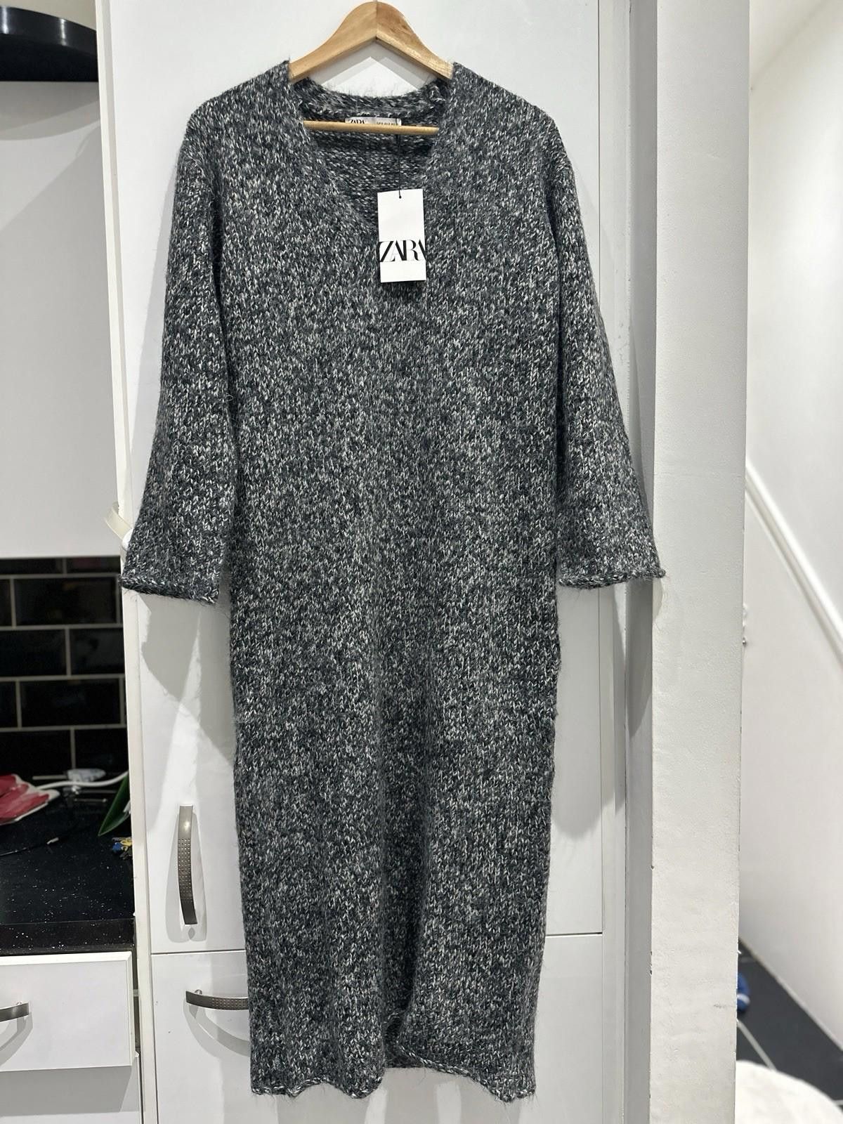 Zara ZARA Knitted Dress Midi Length Size S Size S / US 4 / IT 40 - 4 Thumbnail
